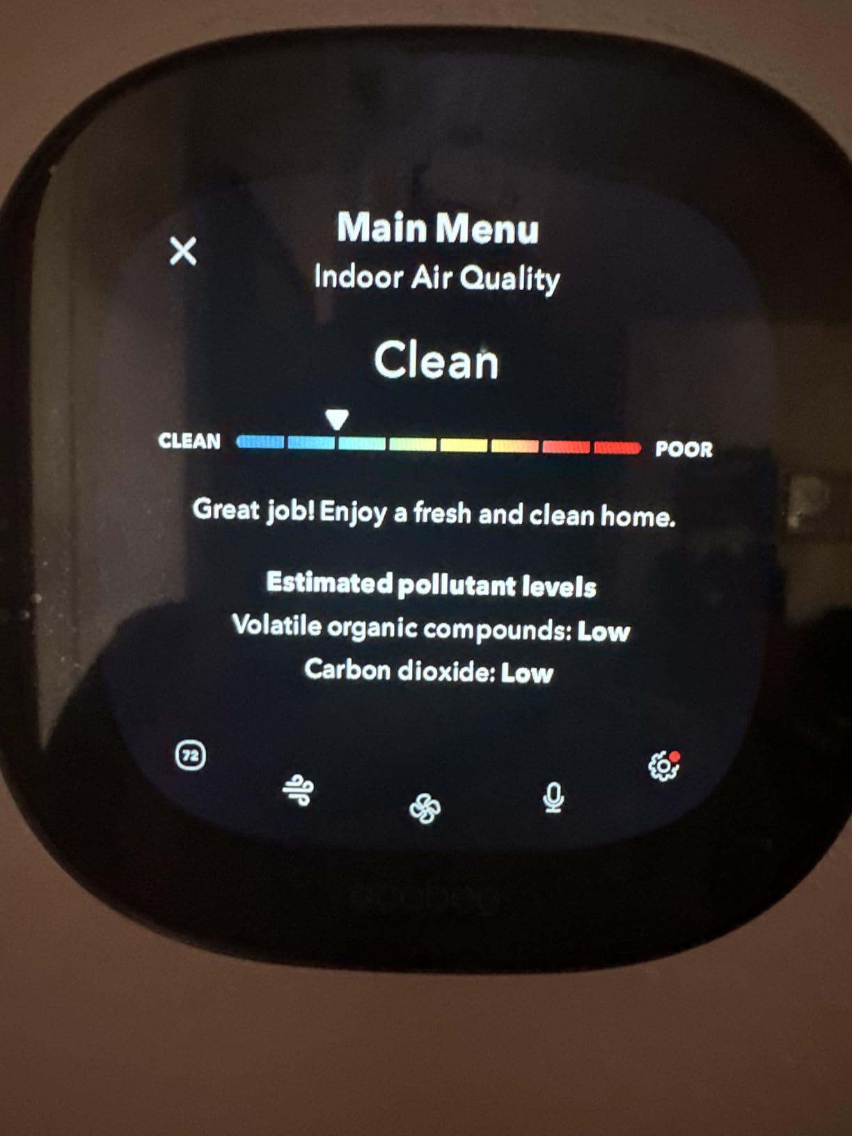ecobee Smart Thermostat Premium - WiFi, Siri & Alexa Built-In, Smart Sensor | Air Quality Monitor. Works with Alexa, Siri and Google Home. Live view from your ecobee Doorbell. Energy Saving thermostat customer photo 2