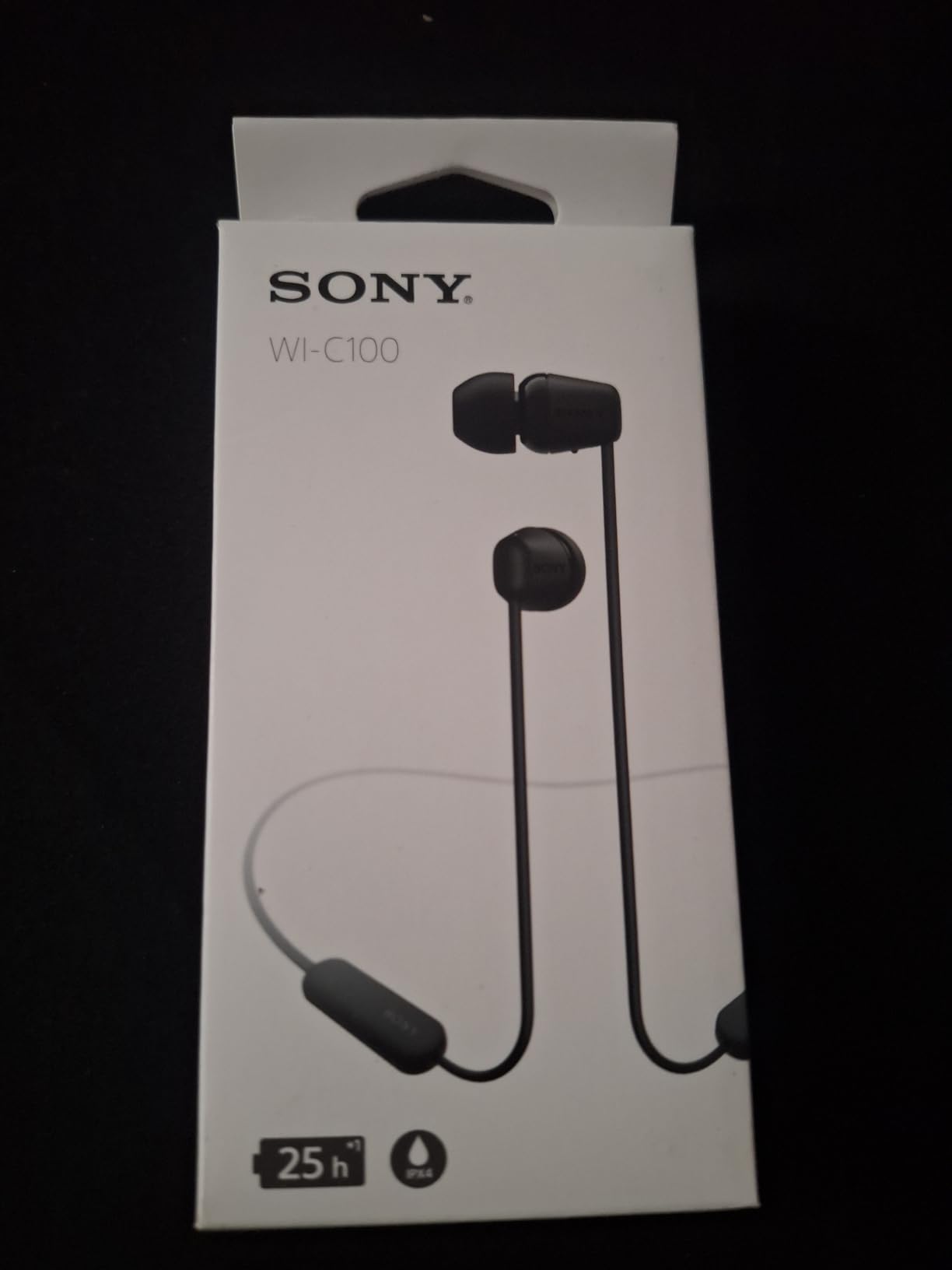 Sony WI-C100 Wireless in-Ear Bluetooth Headphones with Built-in Microphone, White customer photo 2