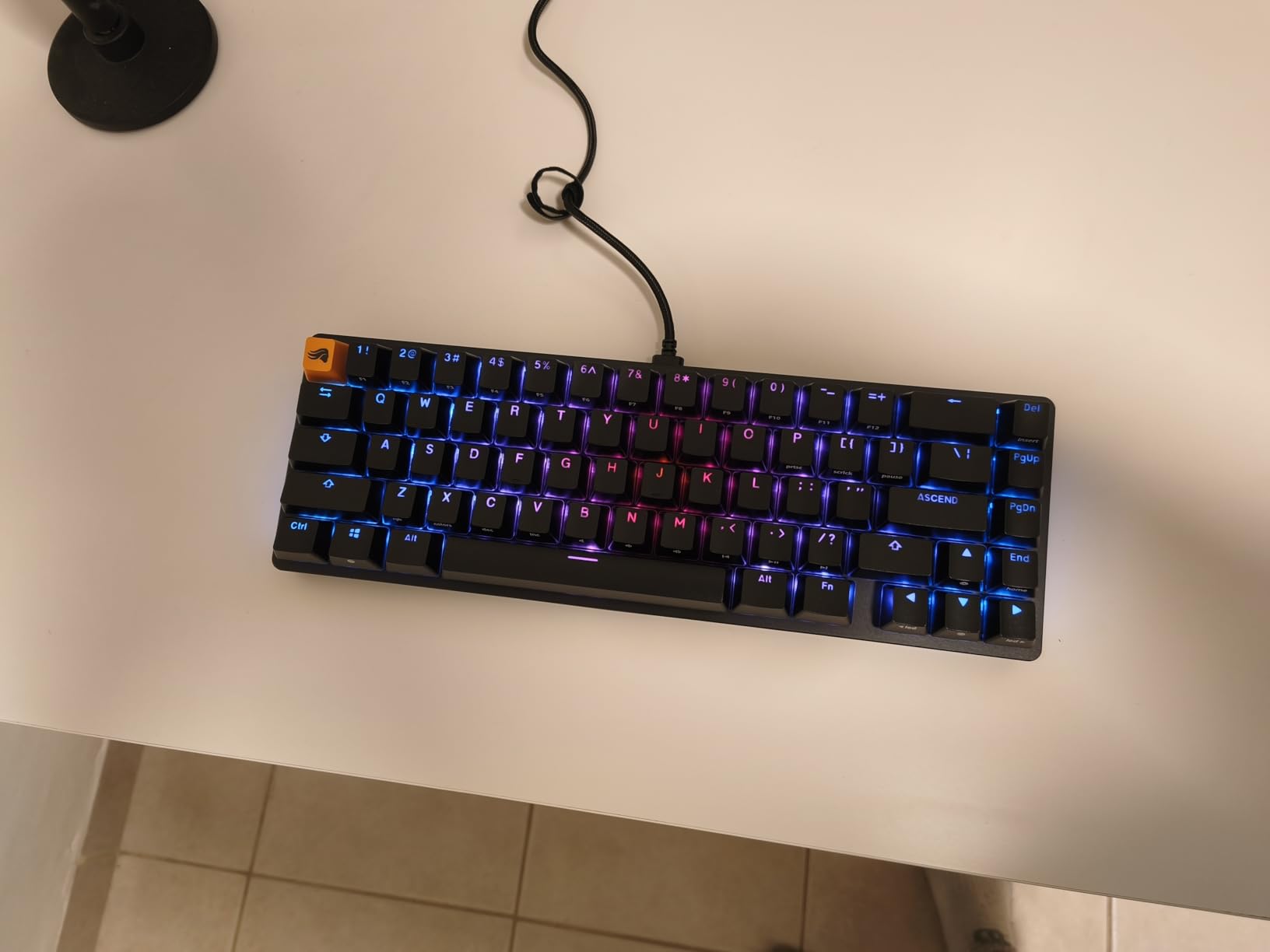 GLORIOUS Gaming GMMK 2 Compact 65% Barebones (Frame Only) - Mechanical Gaming Keyboard Frame, Compact TKL Size (65%), Aluminium, Customisable, Per Key RGB, American QWERTY Layout - Black customer photo 2