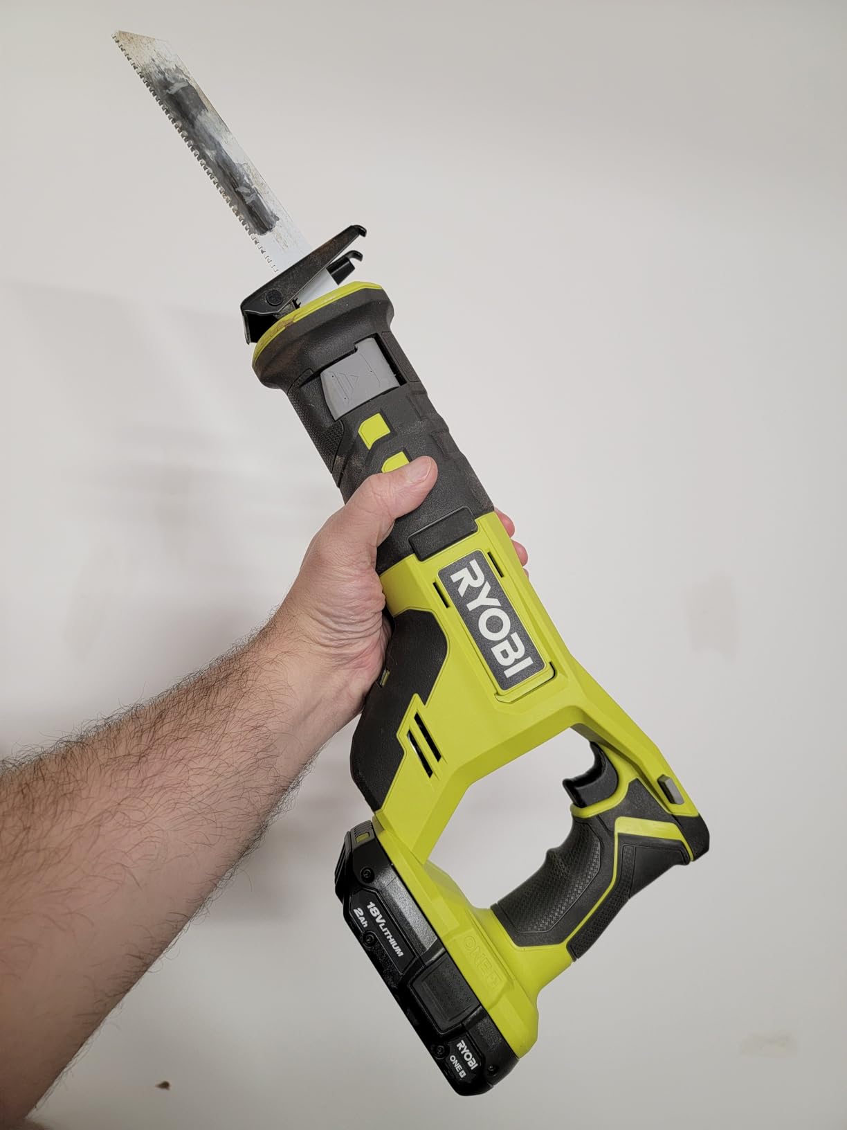 RYOBI ONE+ 18V Cordless Reciprocating Saw - 3,400 SPM Variable Speed, 1 in. Stroke Length, Tool Only - PCL515B customer photo 2