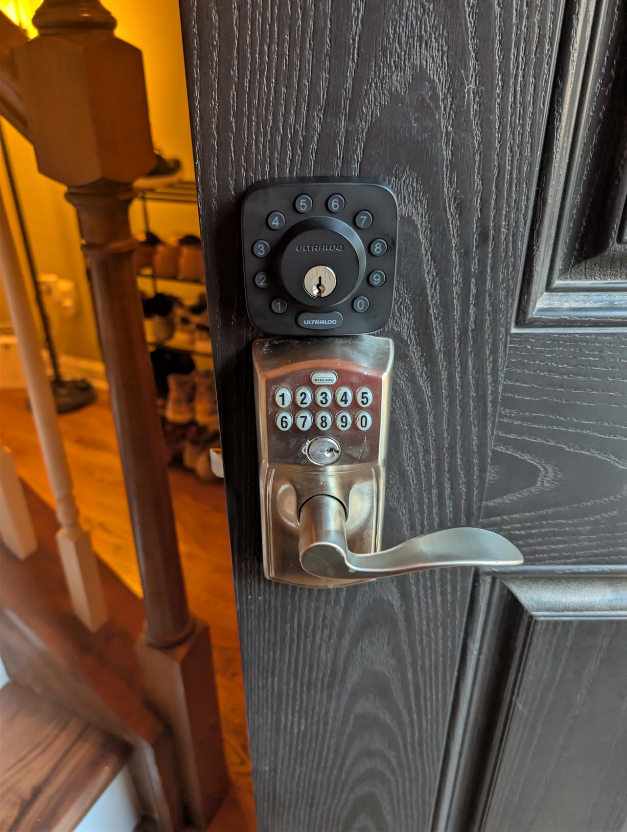 ULTRALOQ U-Bolt WiFi Smart Lock with Door Sensor, Built in Wi-Fi Keypad Deadbolt, Smart Door Lock for Front Door, Remote Control, Auto-Lock, Auto Unlock, Works with Alexa, Google, ANSI Grade 1 customer photo 2