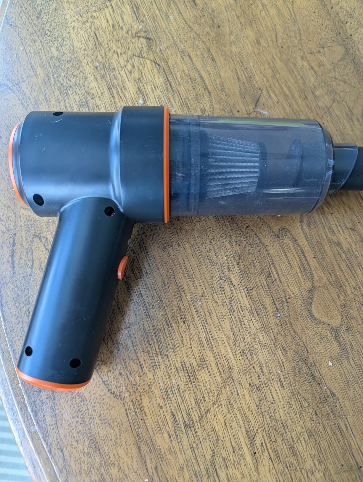 KMM Handheld Car Vacuum Cleaner, 9000Pa Vacuum Cleaner and Air Duster, 120W High Power Hand Held Vacuum with LED Light and Multi-Nozzles for Car, Home, Office, Pet customer photo 2