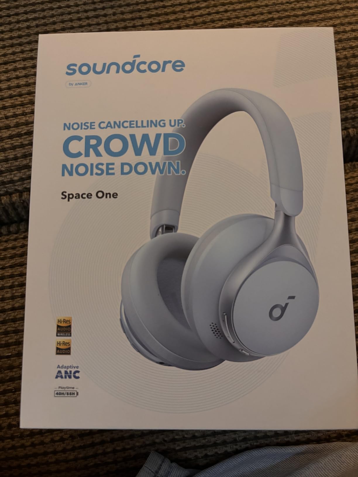 Soundcore by Anker Space One, Active Noise Cancelling Headphones, 2X Stronger Voice Reduction, 40H ANC Playtime, App Control, LDAC Hi-Res Wireless Audio, Comfortable Fit, Clear Calls, Bluetooth 5.3 customer photo 2