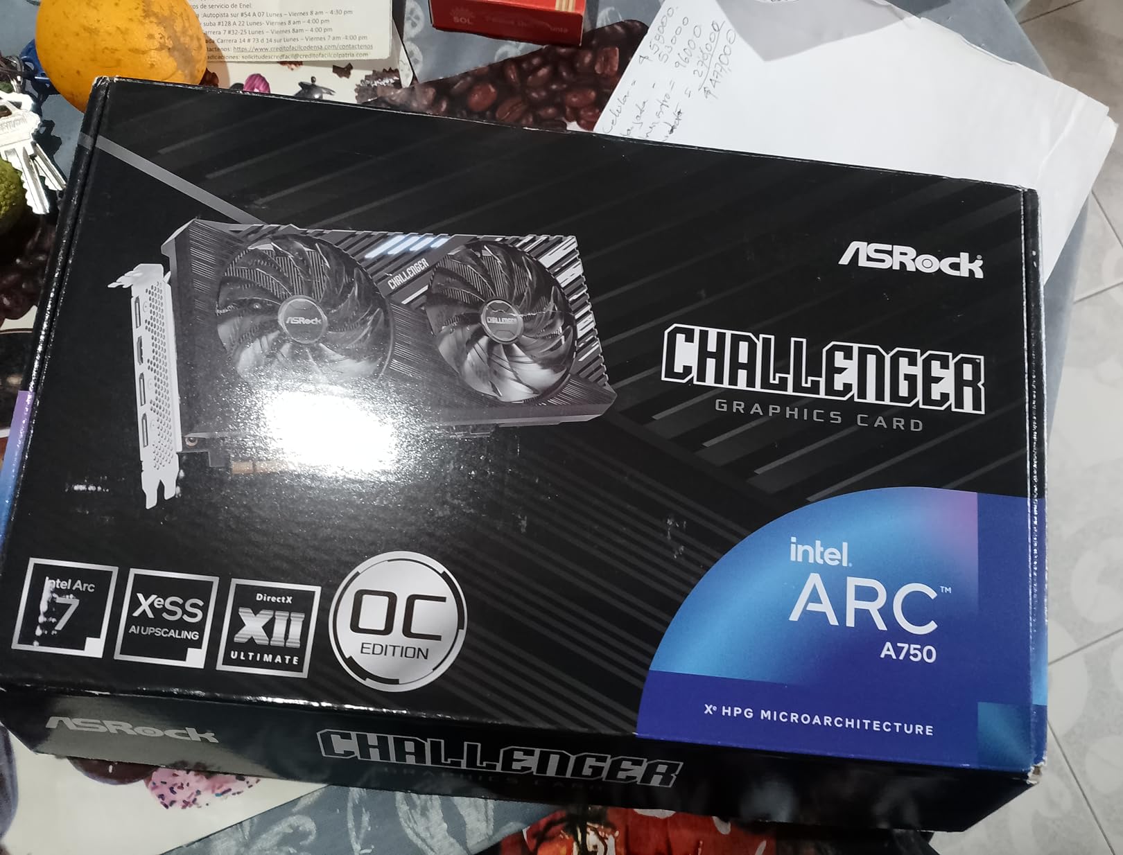 Challenger Intel ARC A580 CL 8G GDDR6 256-bit Dual Fan Design 2000 MHz 16 Gbps 0dB Silent Cooling customer photo 2