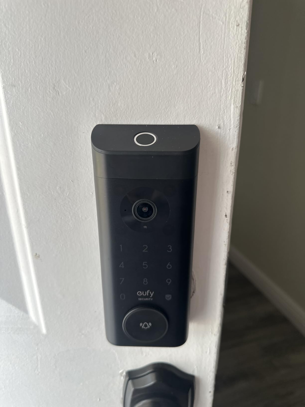 eufy Security Video Smart Lock E330, 3-in-1 Camera+Doorbell+Fingerprint Keyless Entry Door Lock, Smart Built-in Wi-Fi Deadbolt for Front Door, Auto Lock, App Remote Control, Easy Installation customer photo 1
