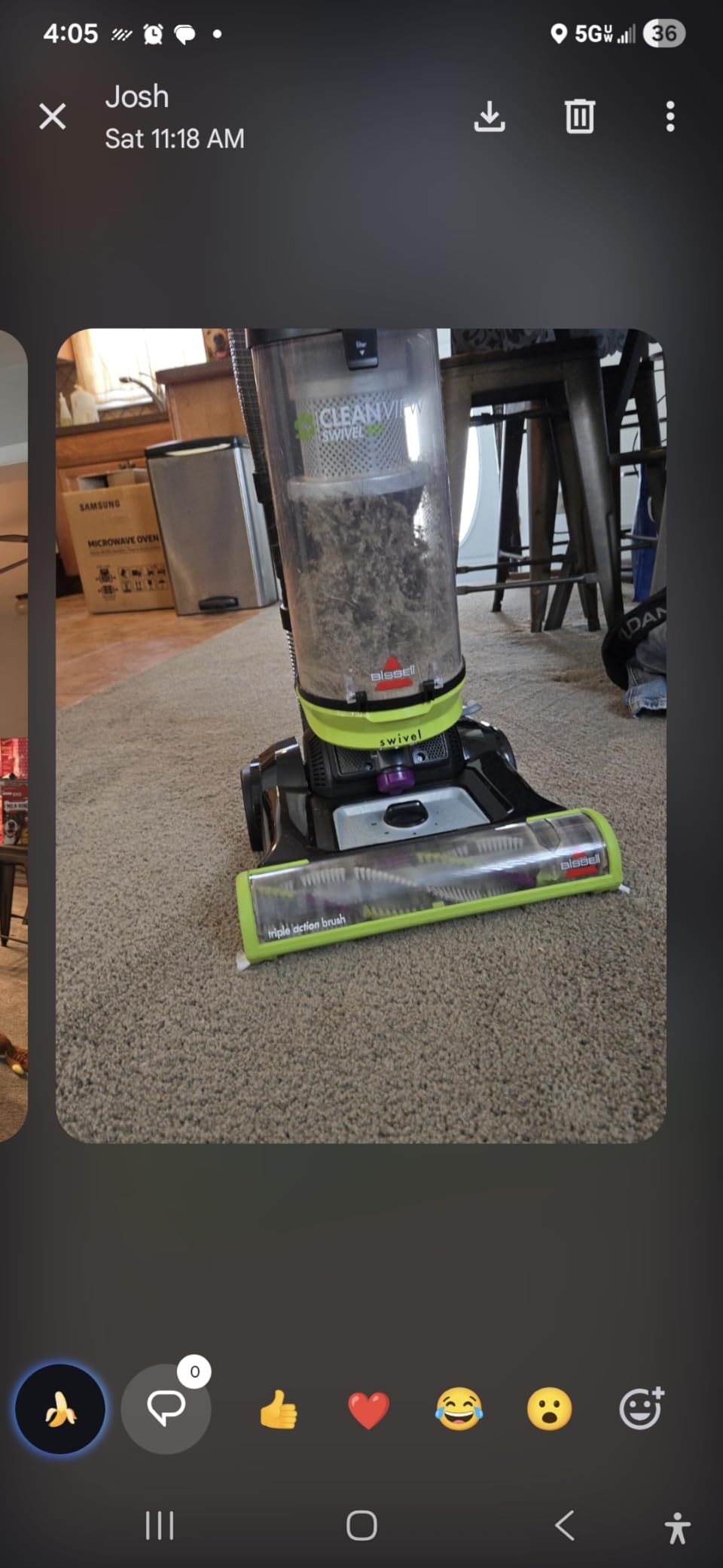 Bissell CleanView Swivel Vacuum with Triple Action Brush Roll, Swivel Steering, Extension Wand, Easy-Empty Dirt Tank, Multi-Cyclonic Suction System, New 2024 Model customer photo 2