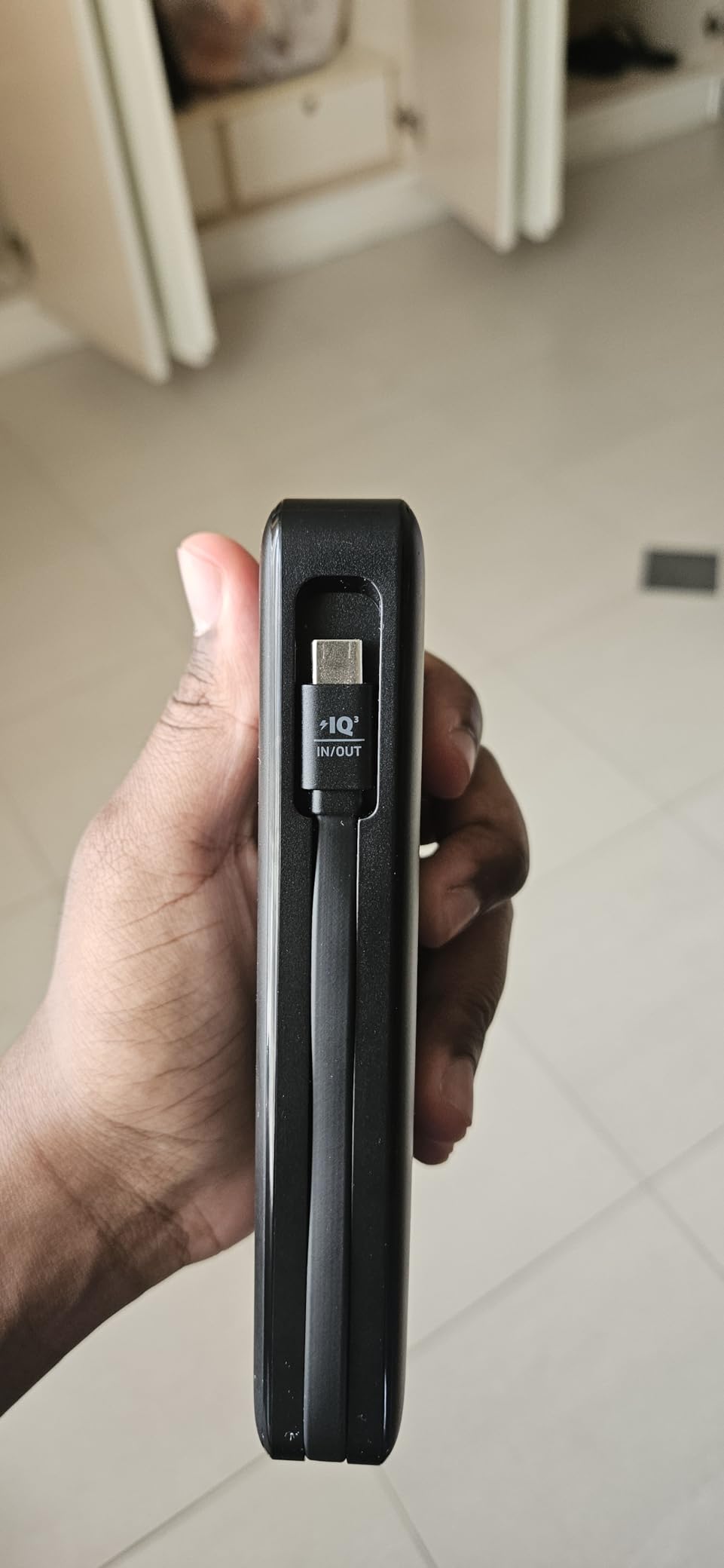 Anker Power Bank, 20,000mAh Travel Essential, Built-in USB-C Cable (Black) | 3-Port 87W Max Fast Charging Battery Pack, for MacBook, iPhone 16 / 15 Series, Samsung, Switch, and More customer photo 2