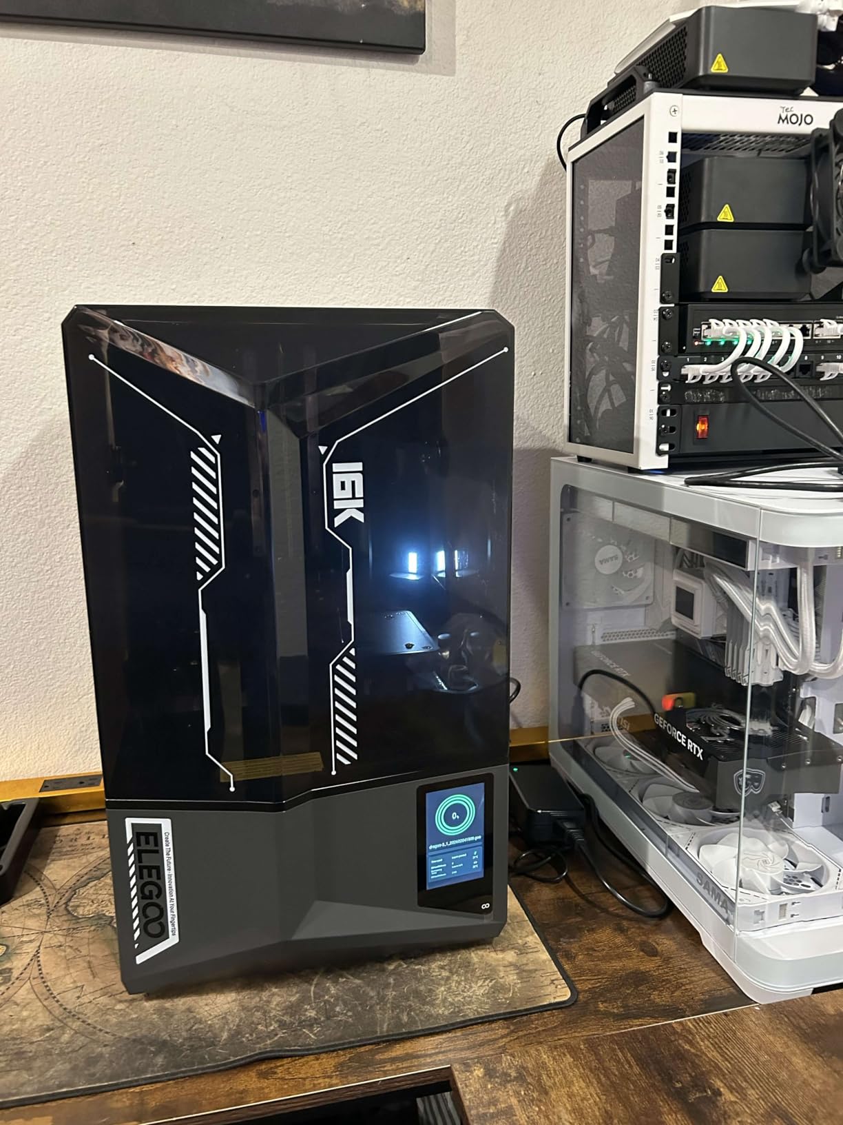 ELEGOO Saturn 4 Ultra 12K Resin 3D Printer, with Smart Automatic Leveling, 10-Inch 12K Monochrome LCD, 150mm/h Faster Printing Speed,8.62 × 4.84 × 8.66 Inch Printing Size customer photo 2