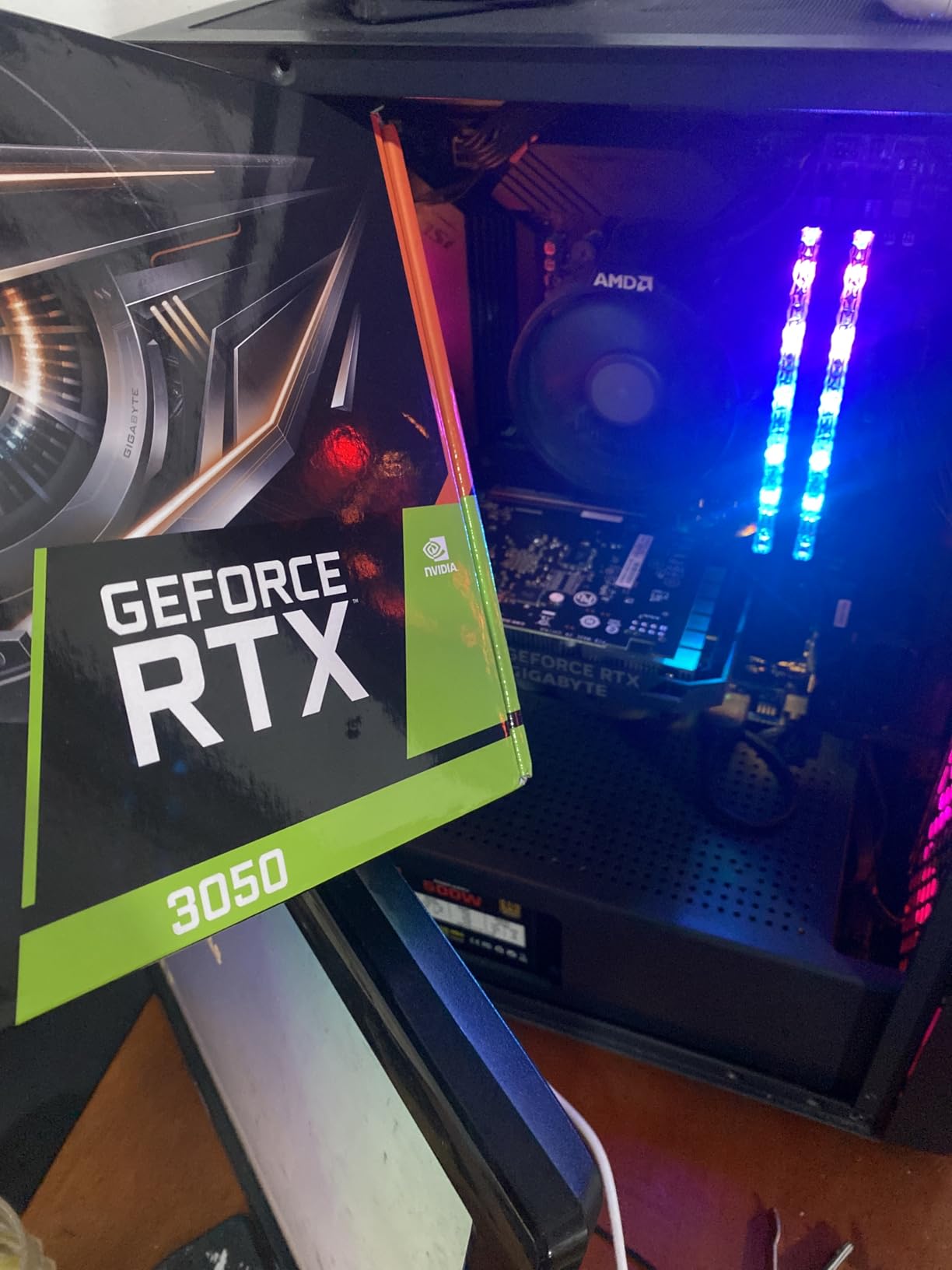 GIGABYTE GeForce RTX 3050 WINDFORCE OC 6G Graphics Card, 2X WINDFORCE Fans, 6GB GDDR6 96-bit GDDR6, GV-N3050WF2OC-6GD Video Card customer photo 1