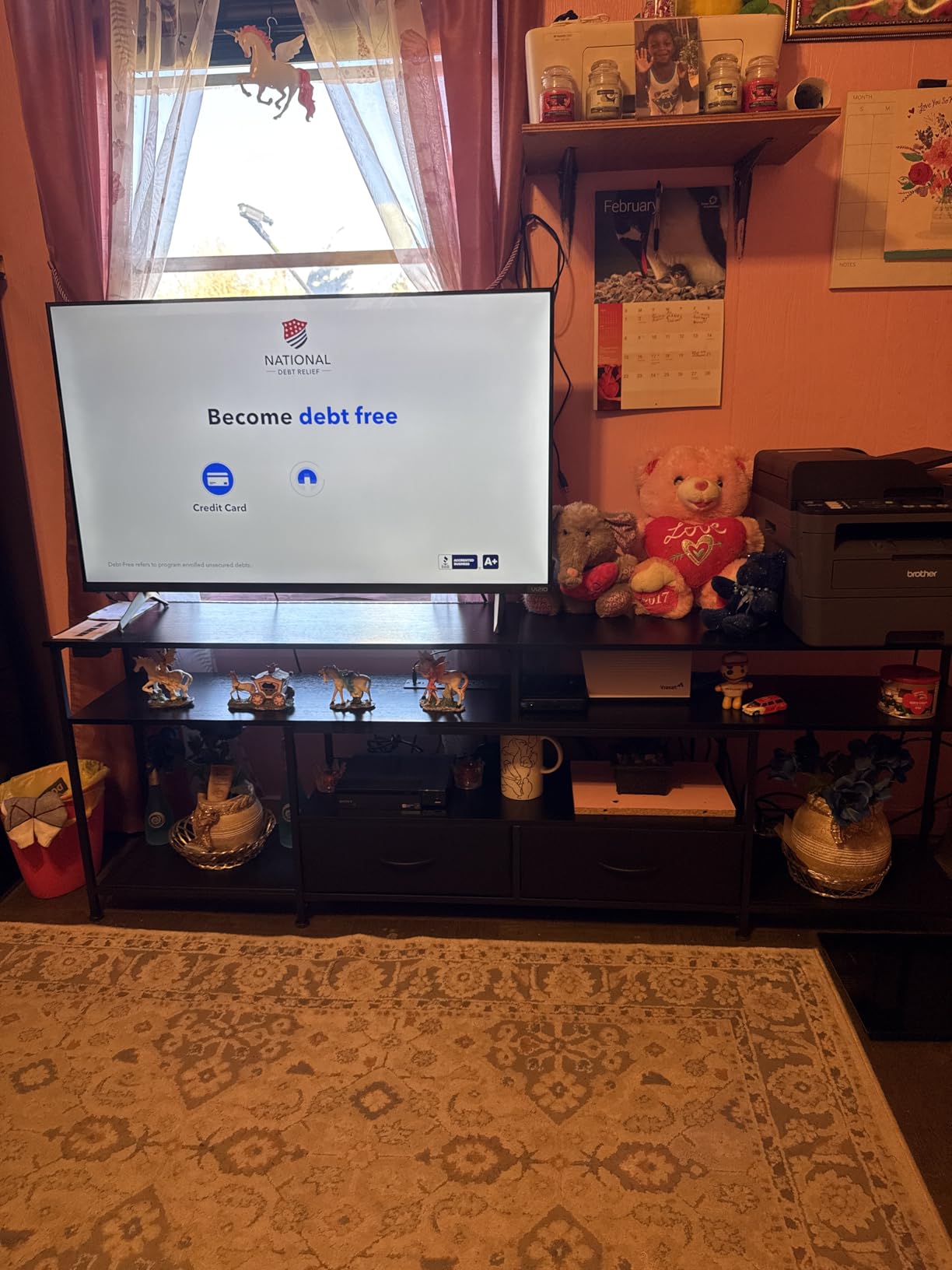 63 Inch LED TV Stand for 65 70 Inch TV, Entertainment Center with Open Shelves and Power Outlets, TV Console for Living Room, Media Console with Drawers, Black customer photo 1