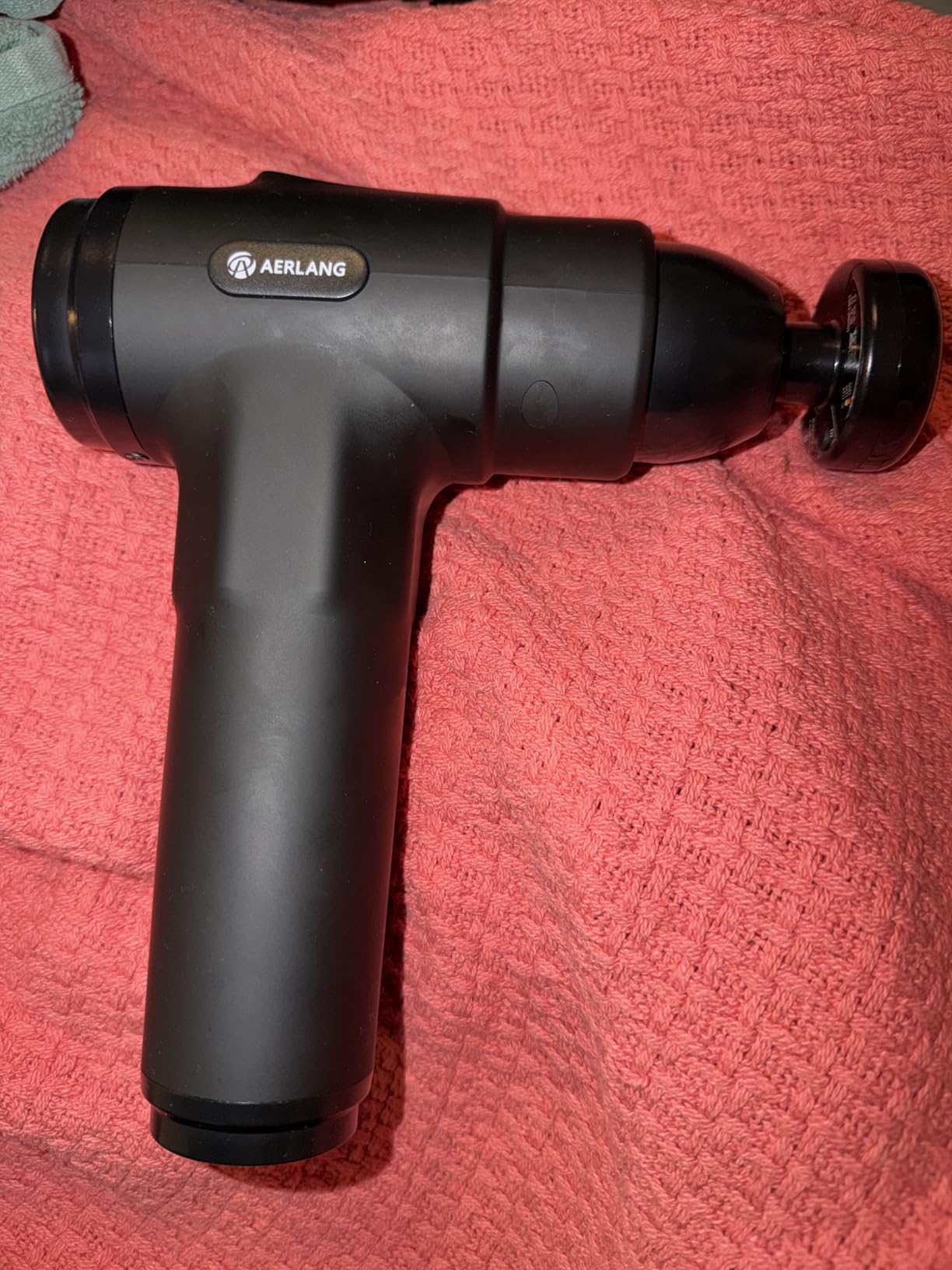 AERLANG Massage Gun with Heat Deep Tissue Back Massager Neck Massager for Pain Relief,Muscle Percussion Massage Gun, Birthday Gifts for Men Women Dad him Handheld Message Gun with 7Heads&Silent customer photo 2