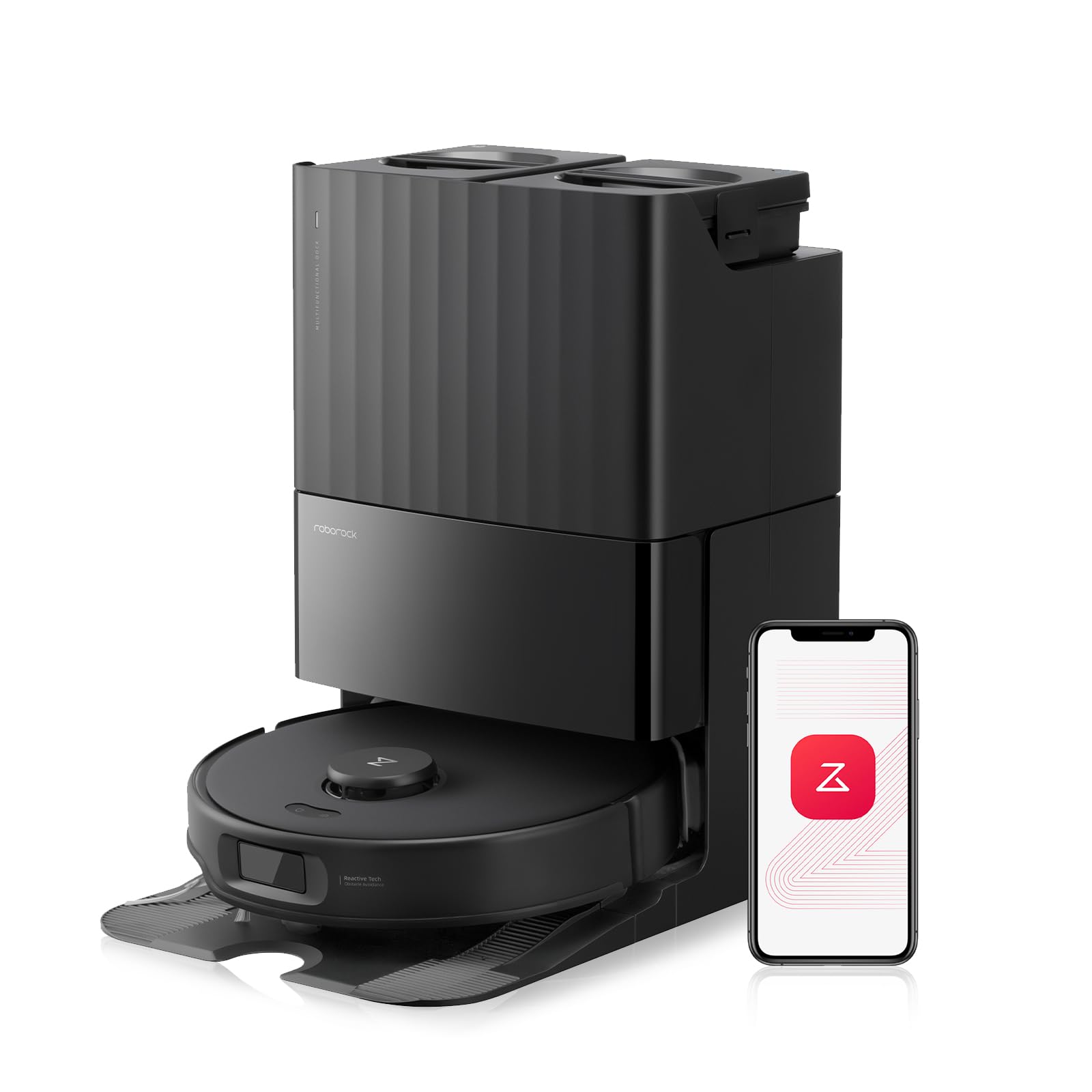 Qrevo Edge S5A Robot Vacuum and Mop, 18,500Pa, Zero-Tangling, DuoDivide Main Brush, FlexiArm Side Brush, Hot Water Mop Washing & Self-Cleaning, Warm Air Drying, Self-Emptying, Black customer photo 1