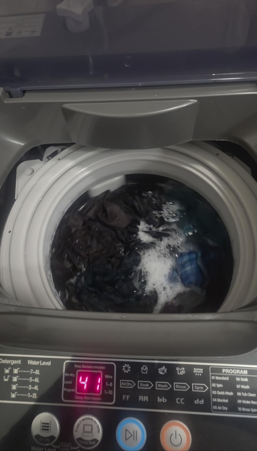 Nictemaw Portable Washing Machine 20Lbs Portable Washer Machine with Drain Pump, 2.8 Cu.ft Compact Washer with 10 Programs 8 Water Levels Small Washing Machine for Apartment, Home, Dorms, Rv customer photo 2