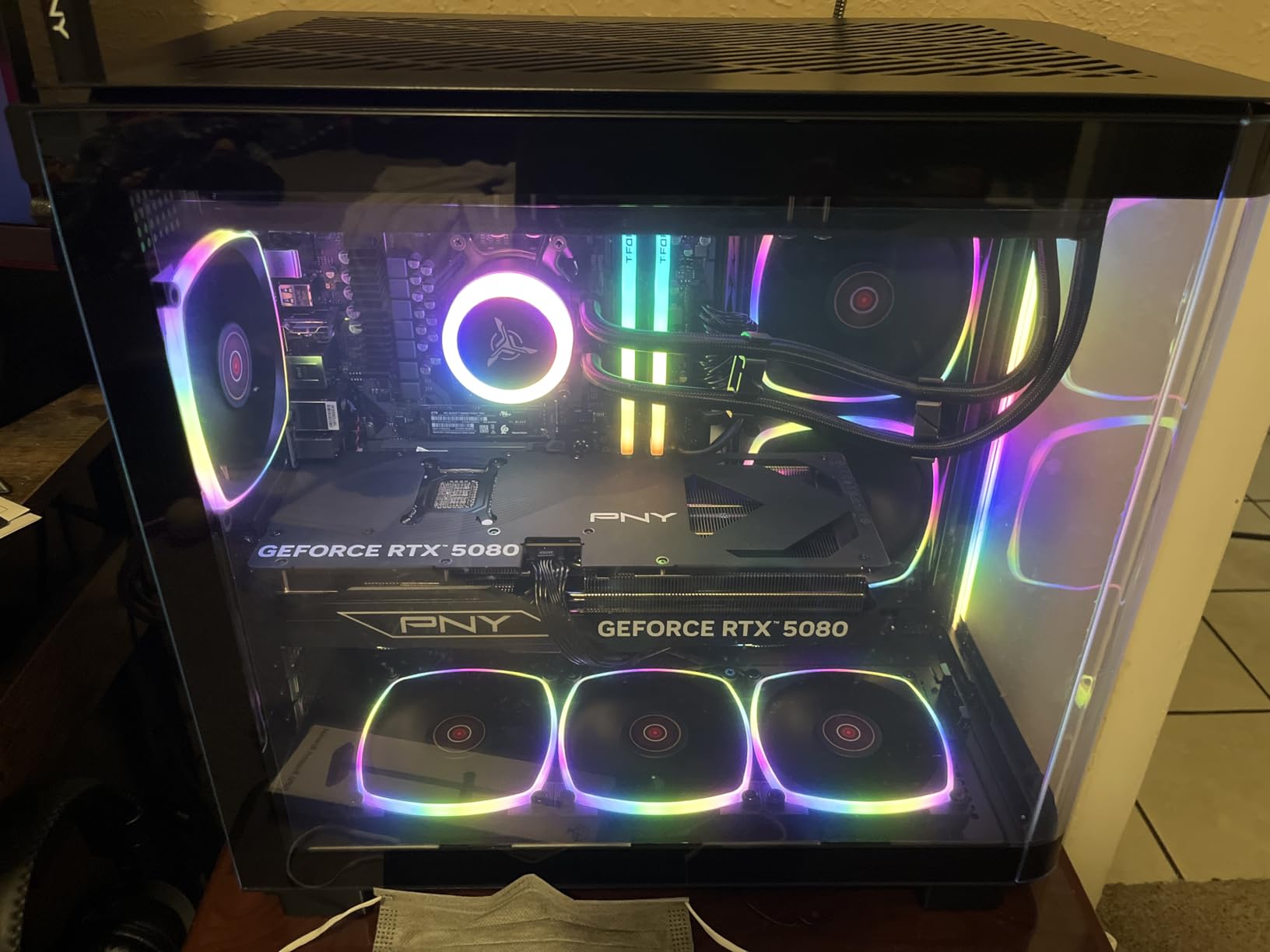 Skytech Gaming King 95 Gaming PC, AMD Ryzen 7 9800X3D 4.7GHz, NVIDIA RTX 5080 16GB VRAM, 4TB Gen4 NVMe SSD, 64GB DDR5 RAM 6000, 850W Gold ATX 3 PSU, 360 ARGB AIO, WI-FI 5, Windows 11, Desktop customer photo 1