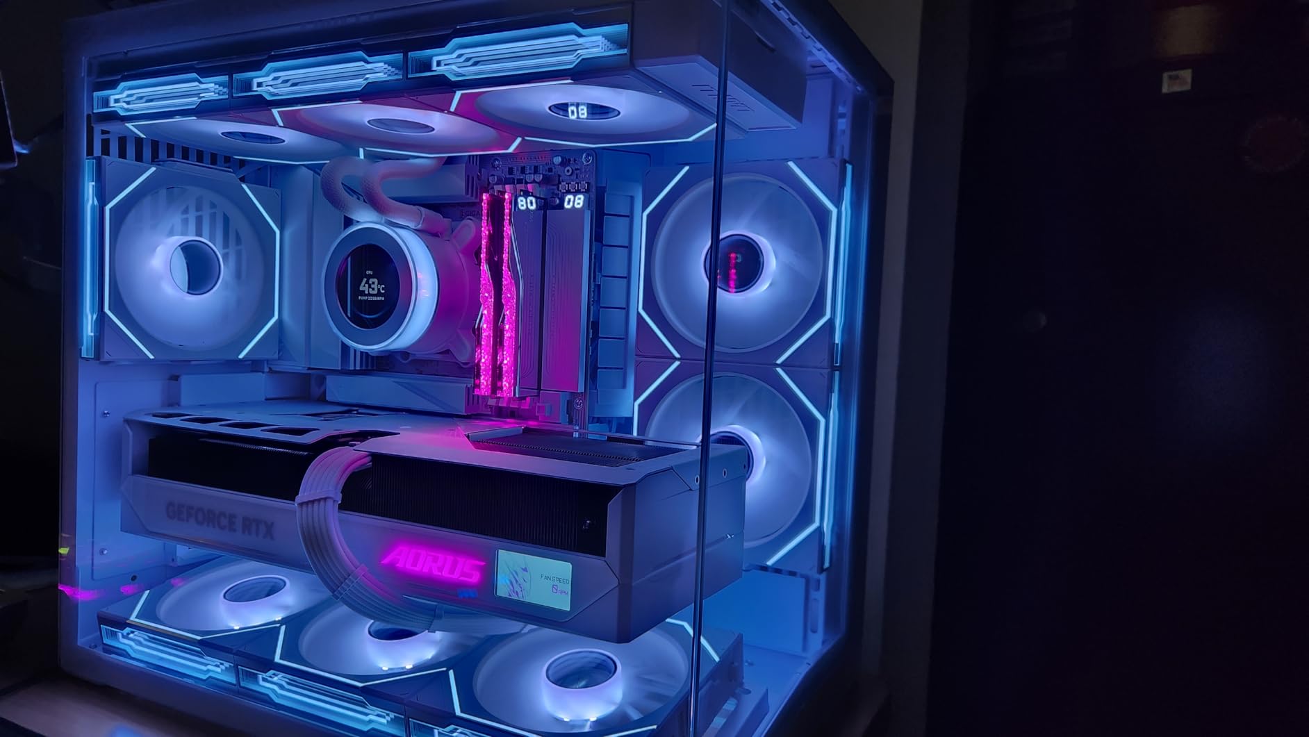 LIAN LI O11D MINI V2 Flow | Compact ATX Mid-Tower Airflow Computer Case | Panoramic View | High-Performance Airflow | Includes 5 x 120mm Reverse Blade Fans | Cable Management | Black (O11DMIV2FX) customer photo 1