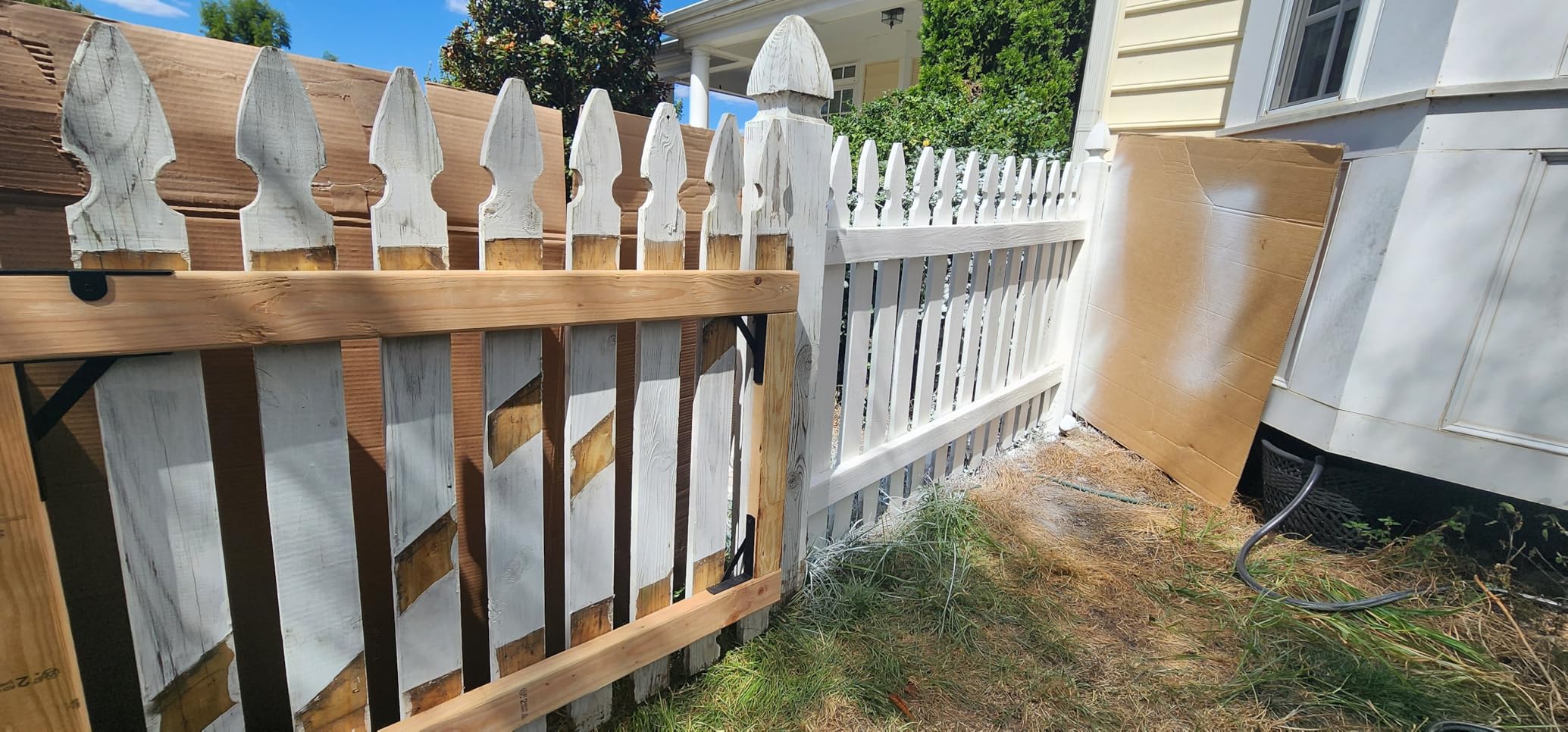 Fence Gate Kit Gate Hardware, 2 Set Anti Sag Gate Kit Heavy Duty No Sag, Anti Twist Gate Frame Corner Brackets Kit Withstand 150 lbs, Gate Hardware Kit for Wood Fence Gate customer photo 2