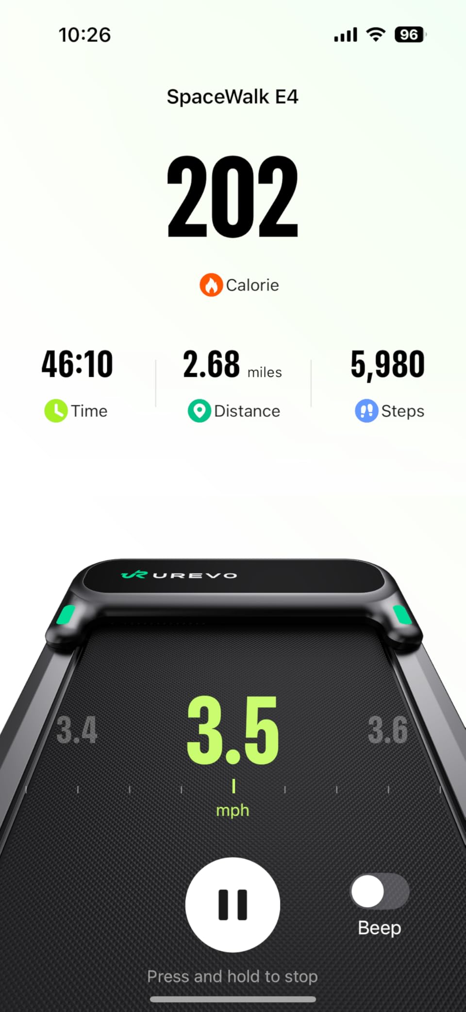 UREVO Smart Walking Pad, Quiet Under Desk Treadmill with APP & Remote, Portable Shock-Absorbing Walking Jogging Machine, Sleek Compact Design for Home Office Fitness customer photo 2