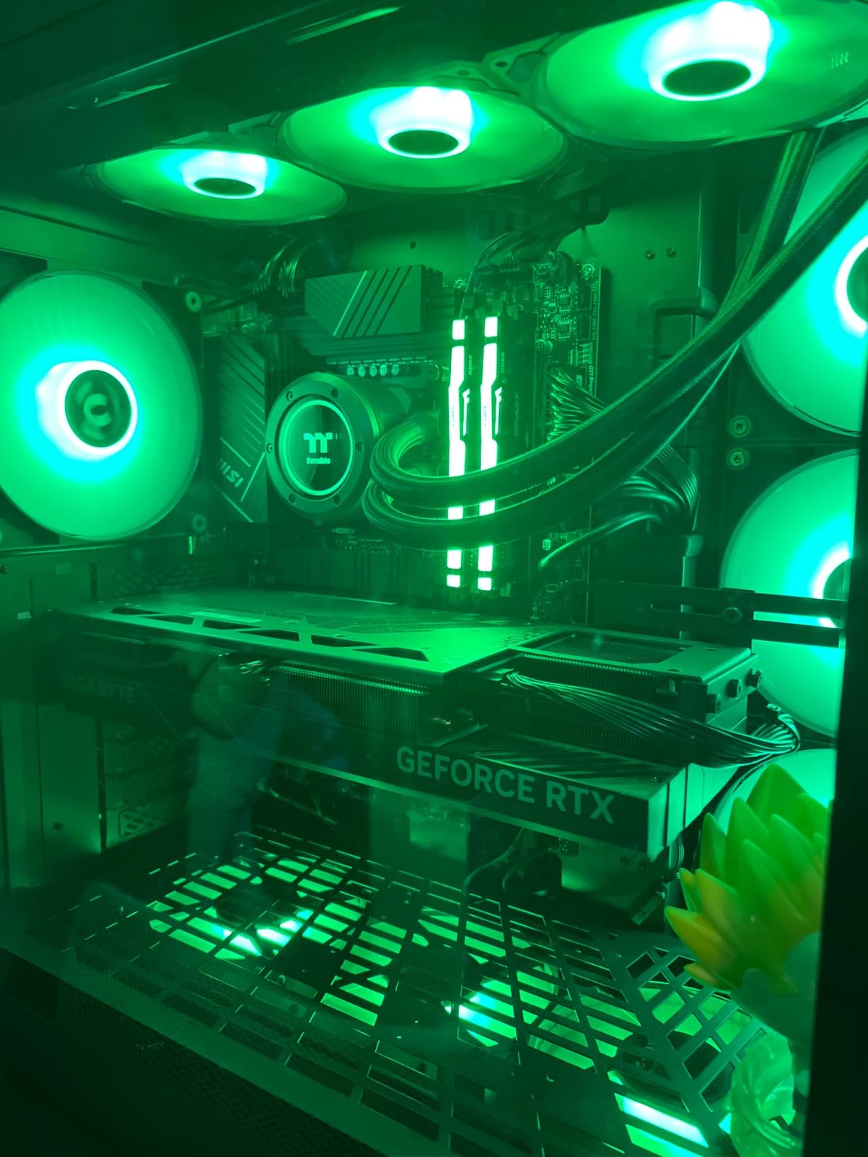Skytech Gaming Prism 4 Desktop PC, Ryzen 9 9950X3D 4.3 GHz (5.7GHz), NVIDIA RTX 5080 16GB, X870 Board, 4TB Gen4 NVMe SSD, 64GB DDR5 RAM 6000 RGB, 1000W Gold ATX 3 PSU, 360mm ARGB AIO, Wi-Fi, Win 11 customer photo 1