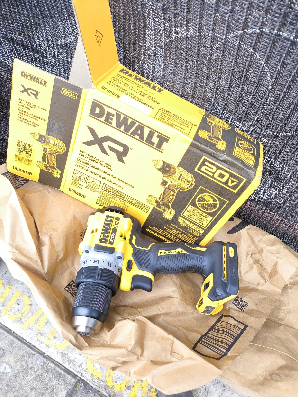 DEWALT 20V MAX XR Brushless Cordless 1/2 in. Drill/Driver (Tool Only) (DCD801B) customer photo 1