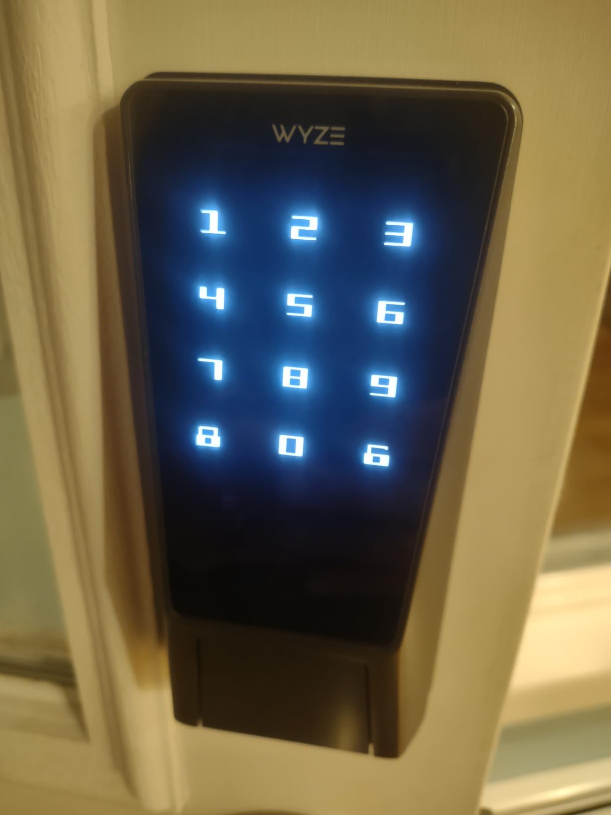 Wyze Palm Lock, Smart Door Lock with Palm Vein Recognition, Keyless Entry Smart Locks for Front Door, Keypad, Auto Lock, Dual Battery, Wi-Fi, Works with Alexa & Google, BHMA, IP53, Mechanical Key customer photo 1