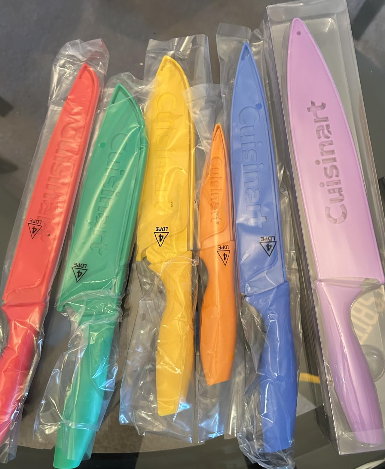 Cuisinart Advantage 12-Piece Kitchen Knife Set, Professional-Quality Nonstick Coated Stainless Steel Knives with Covers, Nonstick Color Coating for Easy Slicing, Ergonomic Handles, G1022-12M customer photo 2