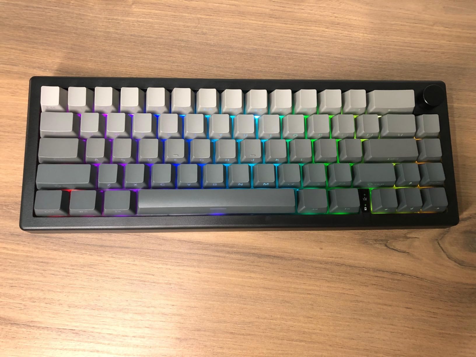 BOYI GMK67Pro Keyboard Barebones Kit,QMK/VIA Programmable BT5.0/2.4G/Type-C Tri-Mode Wireless RGB Gasket Mounted 65% Mini Custom RGB Mechanical Keyboard with Knob DIY Kit(Black) customer photo 2
