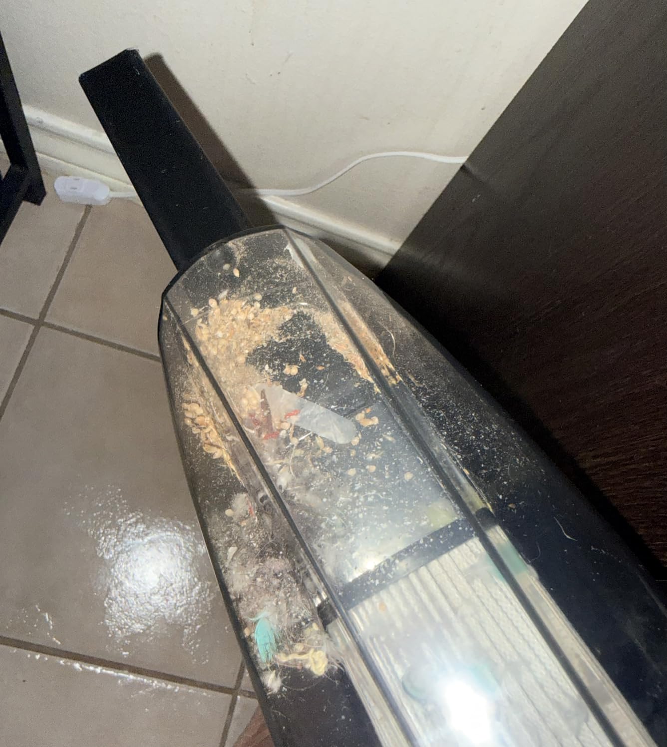 Corded Stick Vacuum for Pet Hair & Hard Floors - Lightweight, 3-in-1 Handheld with 180°Left-Right Steering, 14KPA Powerful Suction on Low-Pile Carpet, HEPA Filter, 16.4ft Cord, 0.7L Capacity (VA001) customer photo 1