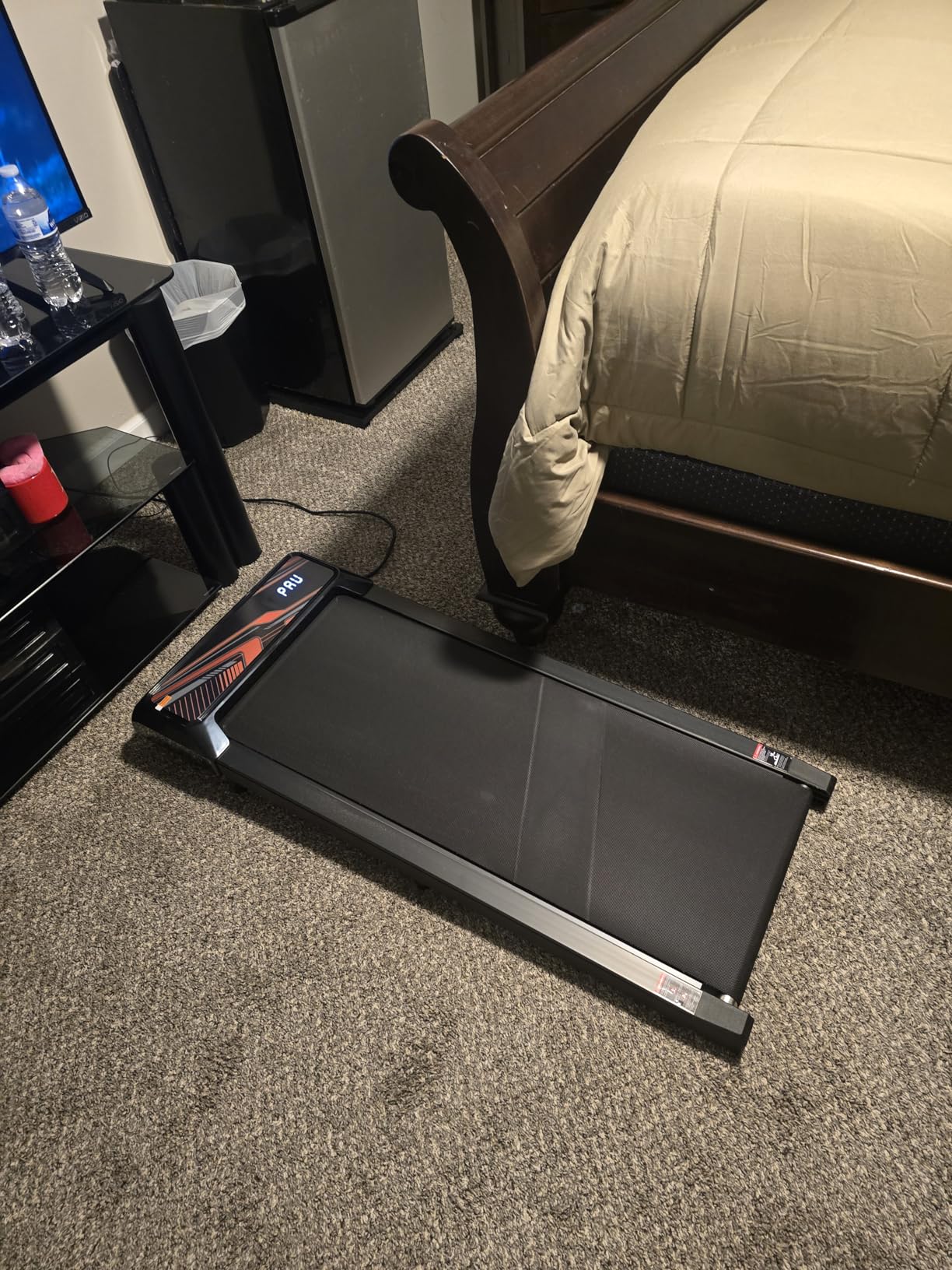 2.5HP Walking Mat with Incline pad, Under Desk Treadmill, Walking Running Pad with Remote, 3 in 1 Low Noise Small Mini Portable Treadmill with Led Screen, Compact Treadmills for Home, 265lbs Capacity customer photo 2