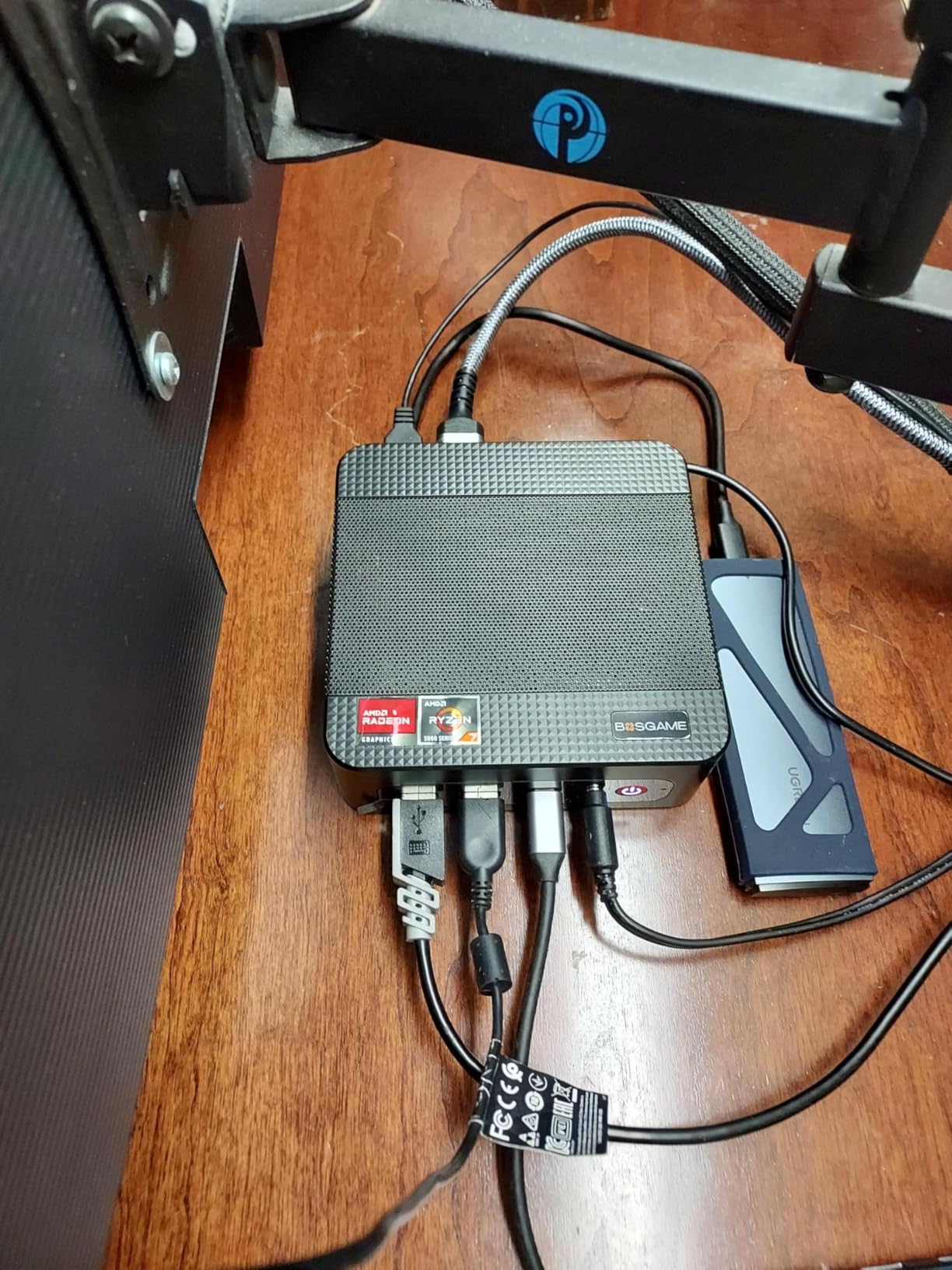 BOSGAME E5 Multi-Functional Mini PC, Ryzen 3 5300U 4-core 8-Thread Dual LAN Desktop Computers, 16GB DDR4 1TB PCIe 3.0x4 SSD, Triple Displays HDMI 2.0x1, DisplayPortx1, USB-C x1, Wi-Fi 5, BT 5.0 customer photo 1
