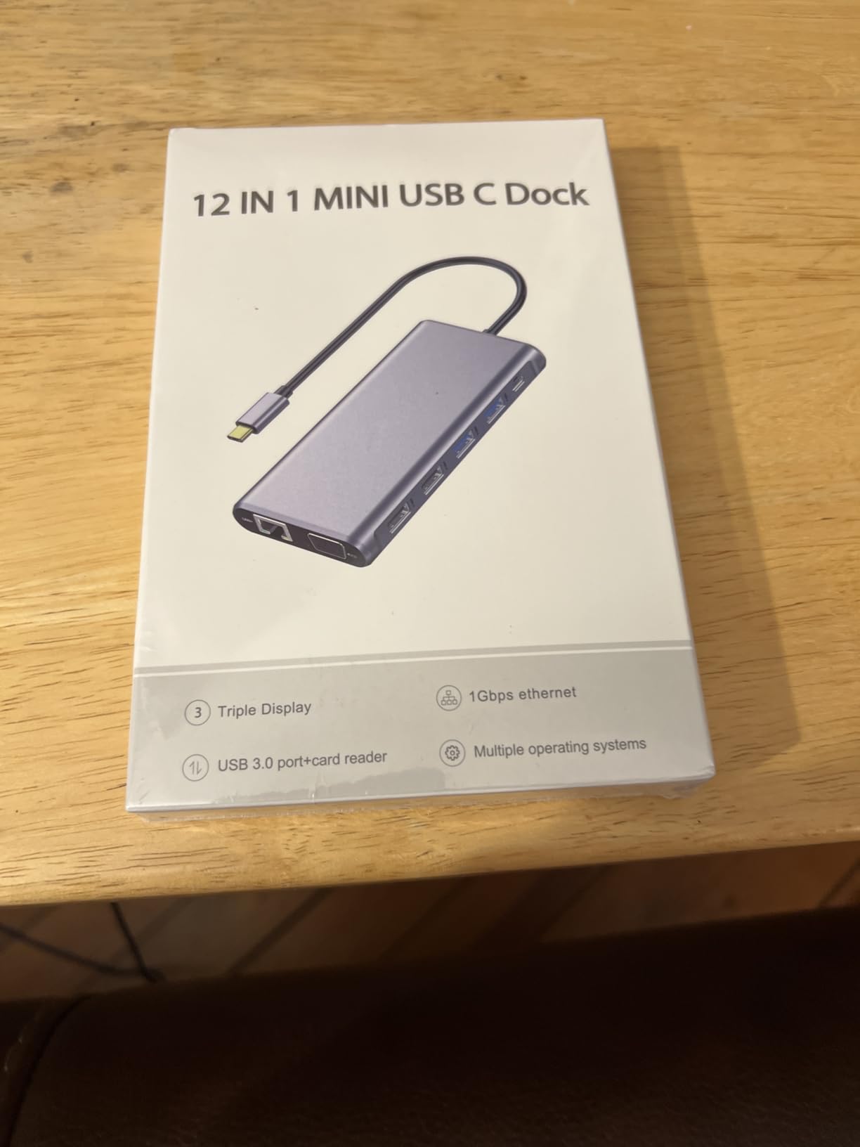 USB C Docking Station, 12-in-1 USB C Hub Dual Monitor with 2 HDMI, VGA, RJ45, 100W PD, USB-C Data, 2 USB 3.0, 2 USB 2.0, SD/TF Card Reader, for MacBook/Dell/HP/Lenovo customer photo 1