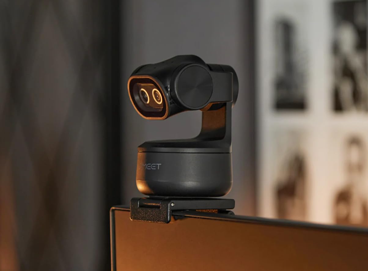 EMEET PIXY Dual-Camera AI-Powered PTZ Camera 4K with Tripod, AI Tracking, PDAF&AI Autofocus 0.2s, 1/2.55'' Sony Sensor, 3 Mics, Presets, 4K Webcam for Streaming, OBS/Twitch/Switch 2 Compatible customer photo 1