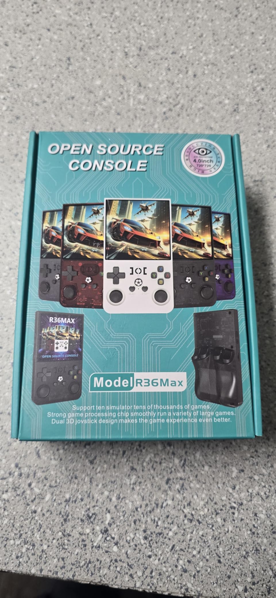R36MAX Retro Handheld Game Console, 4.0 inch Retro Gaming Console with 64GB Memory, Video Game Consoles with 4000mAh Battery and 30+ Emulators, Ink Black customer photo 2