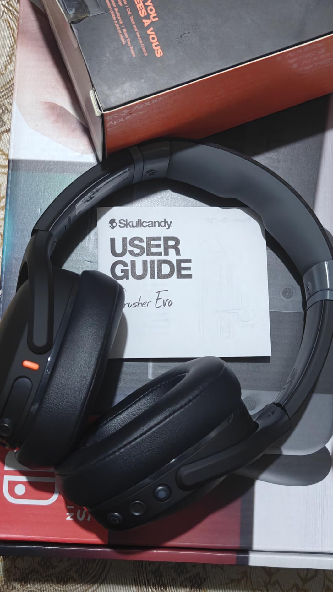 Skullcandy Crusher Evo Wireless Bluetooth Headphones with Multi-Sensory Bass, Noise Isolating Over-Ear Fit, Up to 40 Hours Battery, Microphone for iPhone Android-Primer customer photo 2
