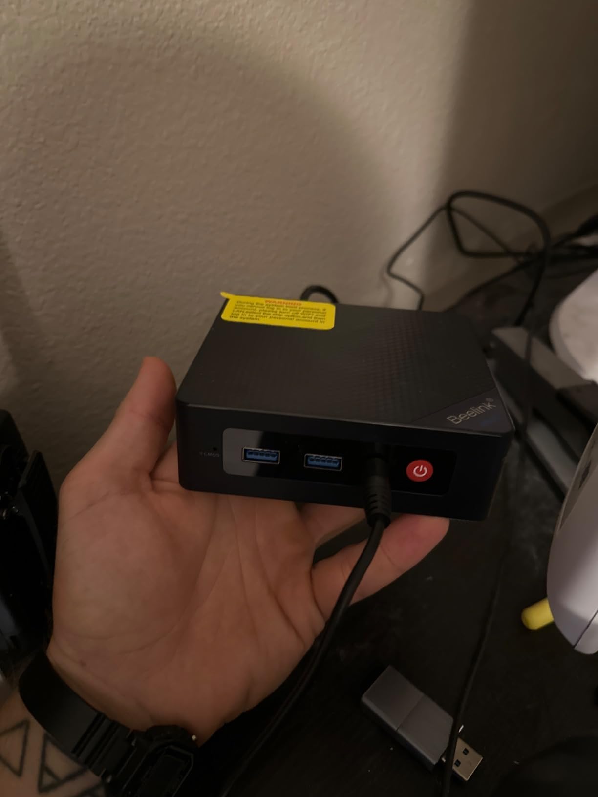Beelink Me Pro, Mini PC NAS, Intel N150 CPU, 16GB LPDDR5, 1TB SSD, 3*M.2 PCIe3.0 SSD Slots + 2*HDD Bays(MAX 72TB), 5G + 2.5G Dual LAN/WiFi6/BT5.4, 4K Media Library, Private Cloud, Soft Router customer photo 1