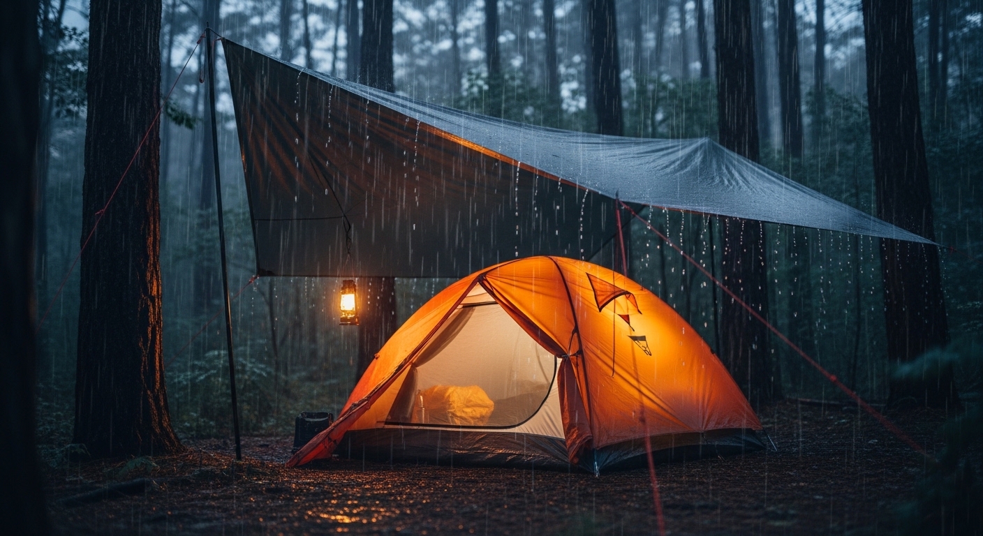 Camping In The Rain Tips: 7 Essential Strategies for Staying Dry