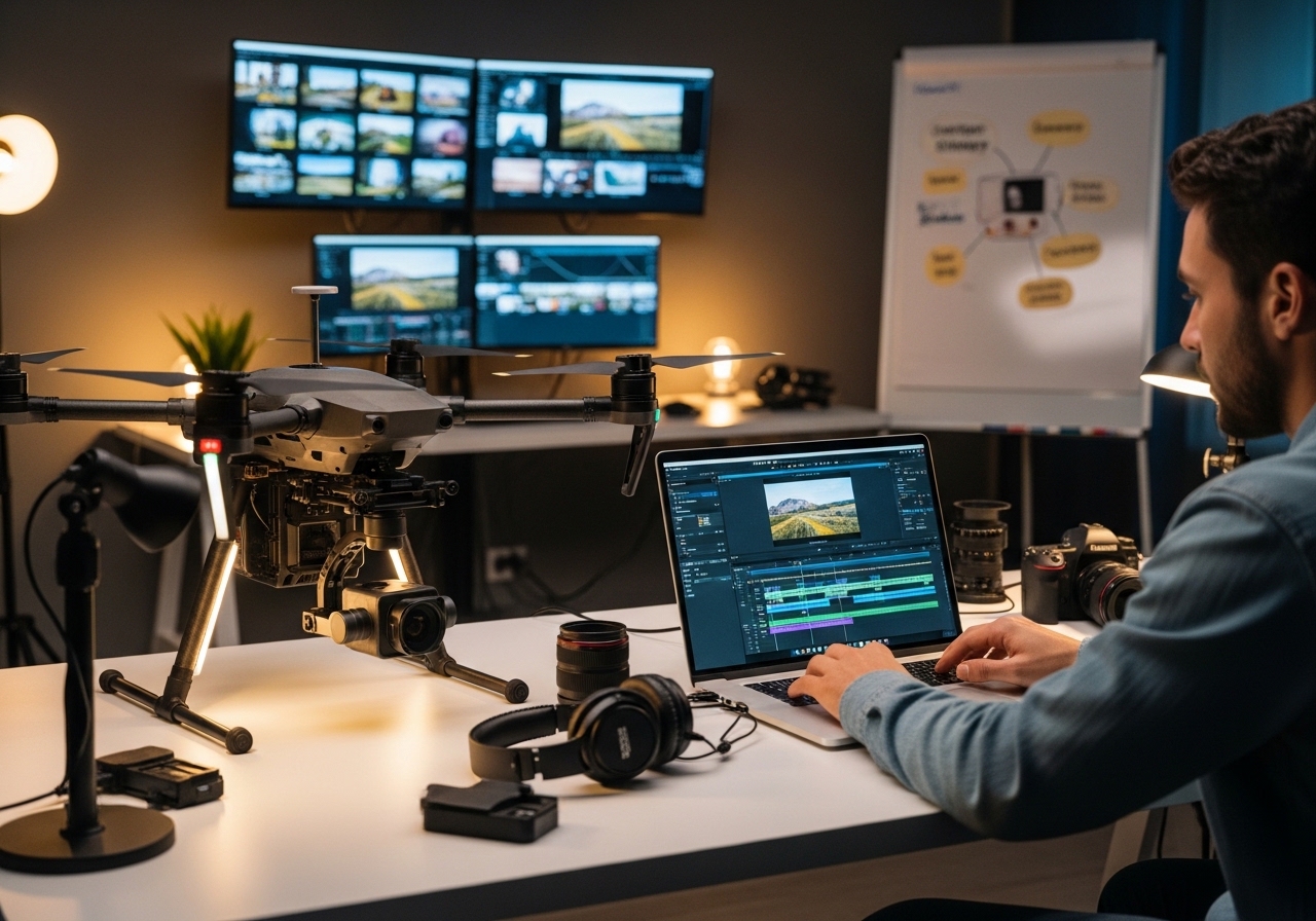 How Drone Creators Turn Aerial Footage Into a Full Content Brand?