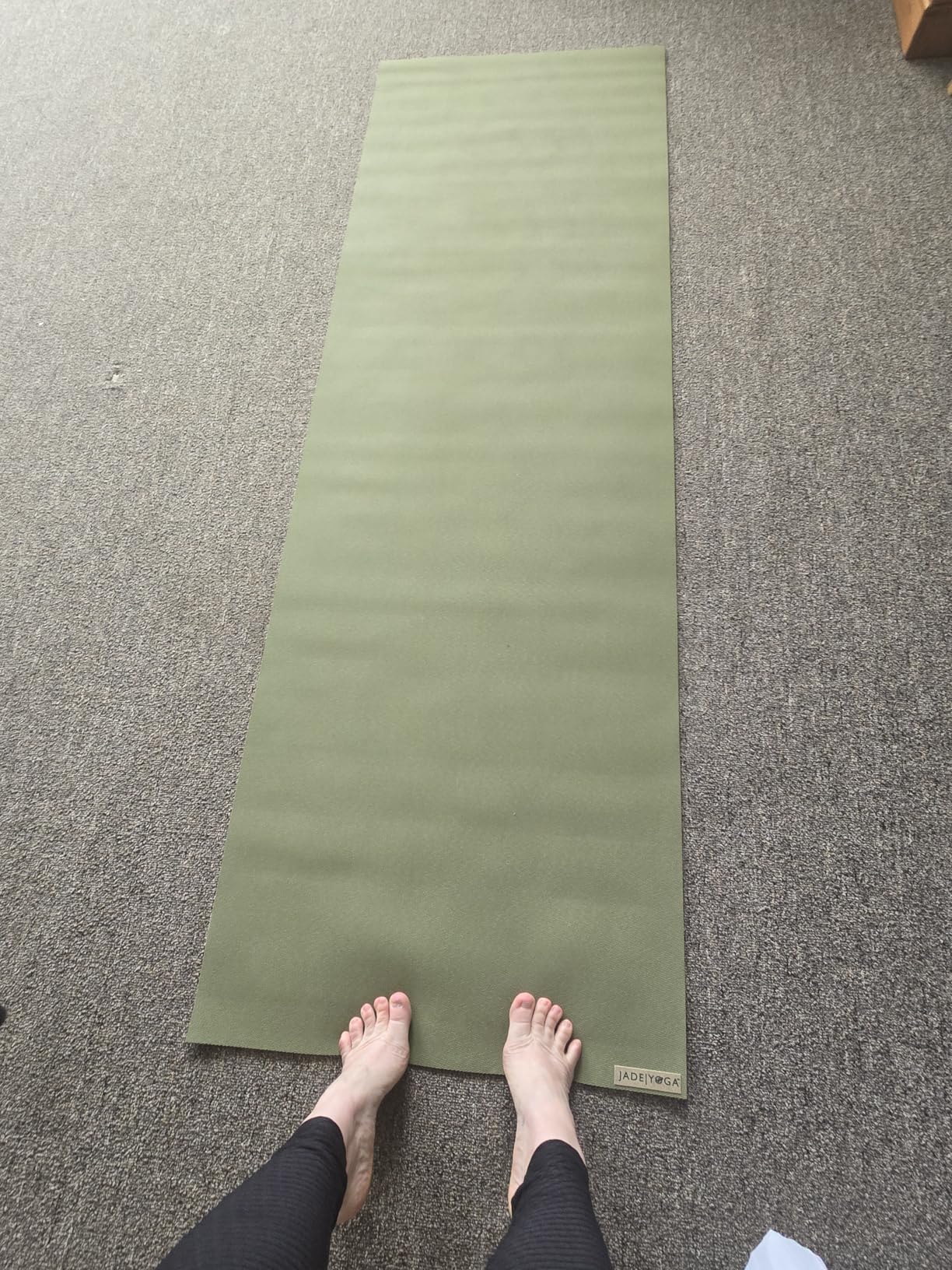 JadeYoga Harmony Yoga Mat - Durable & Thick Non-Slip Natural Rubber Yoga Mat customer photo 1