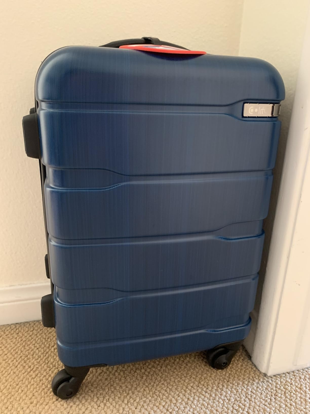 Luggage Set 3 Piece Hardside PC+ABS Suitcase with TSA Lock, Expandable Large Checked Luggage, Lightweight Rolling Carry On with Spinner Wheels(20/24/28 Inch, Charcoal) customer photo 1
