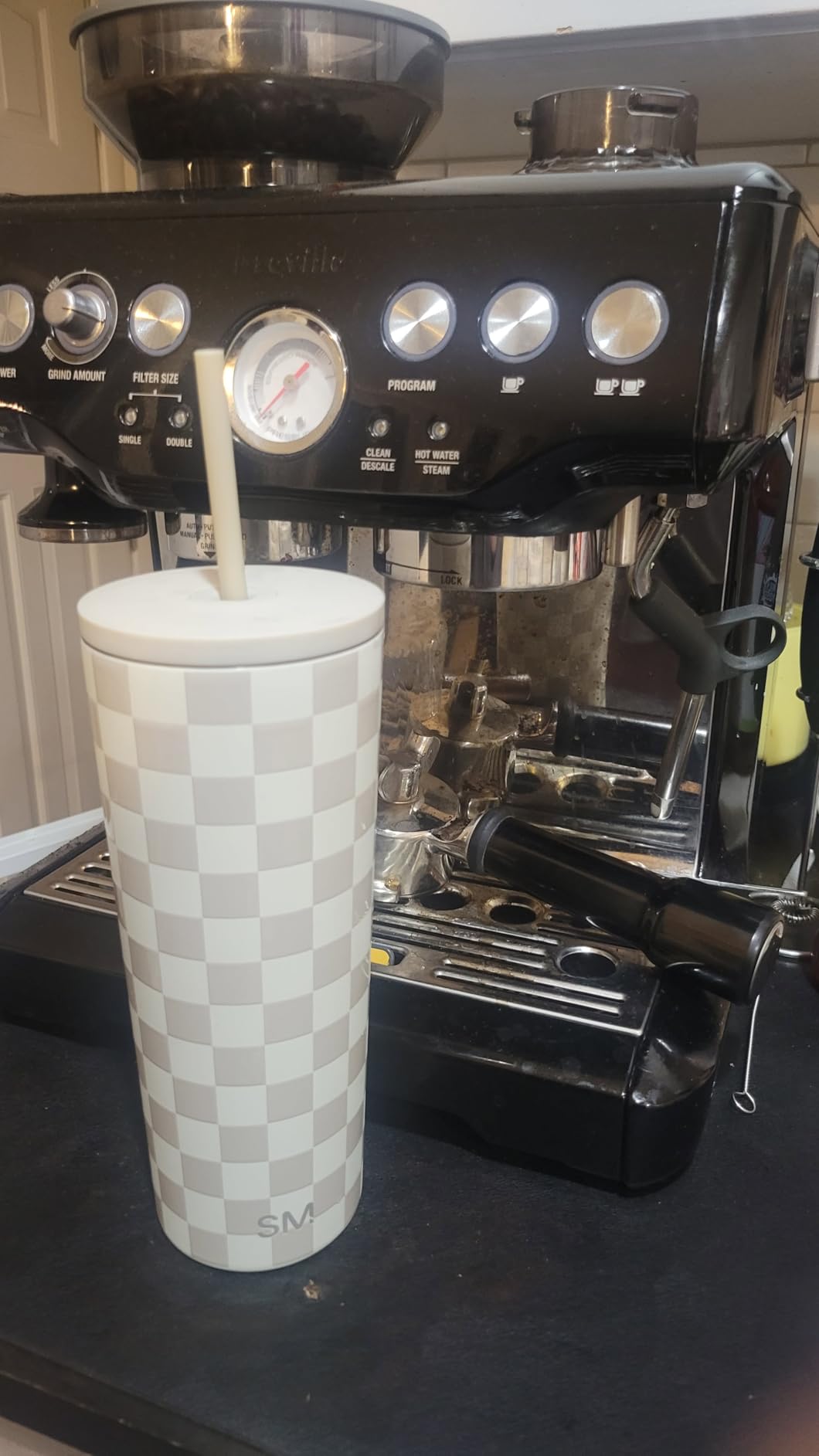 Simple Modern Classic Tumbler with Straw Lid | Insulated Iced Coffee Cup Reusable Stainless Steel Water Bottle Travel Mug | Gifts for Women Men Her Him | 24oz | Midnight Black customer photo 1