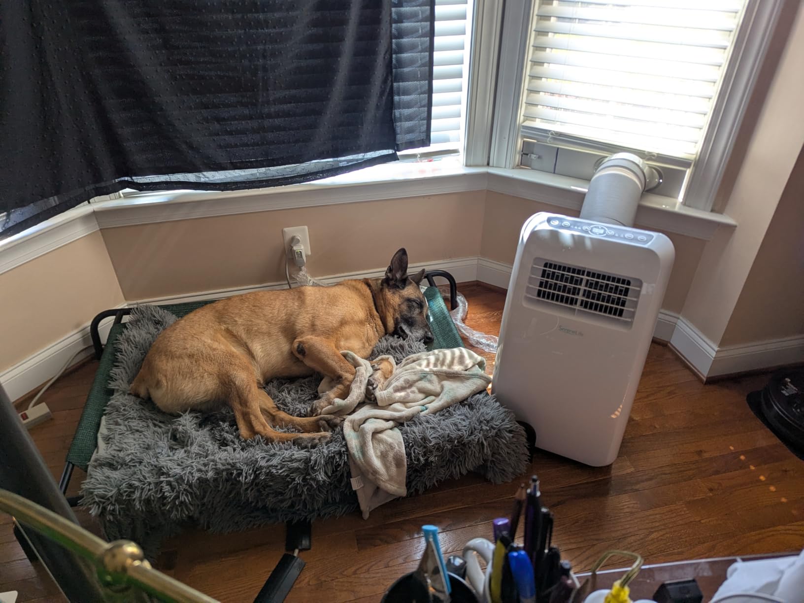 SereneLife Portable Air Conditioner, Dehumidifier & Fan | 3-in-1 8,000 BTU AC With Temperature Ranges 64F-90F & Cools 350 SQ FT | Includes 3 Fan Speeds, Remote Control, & Window Exhaust Kit | White customer photo 2