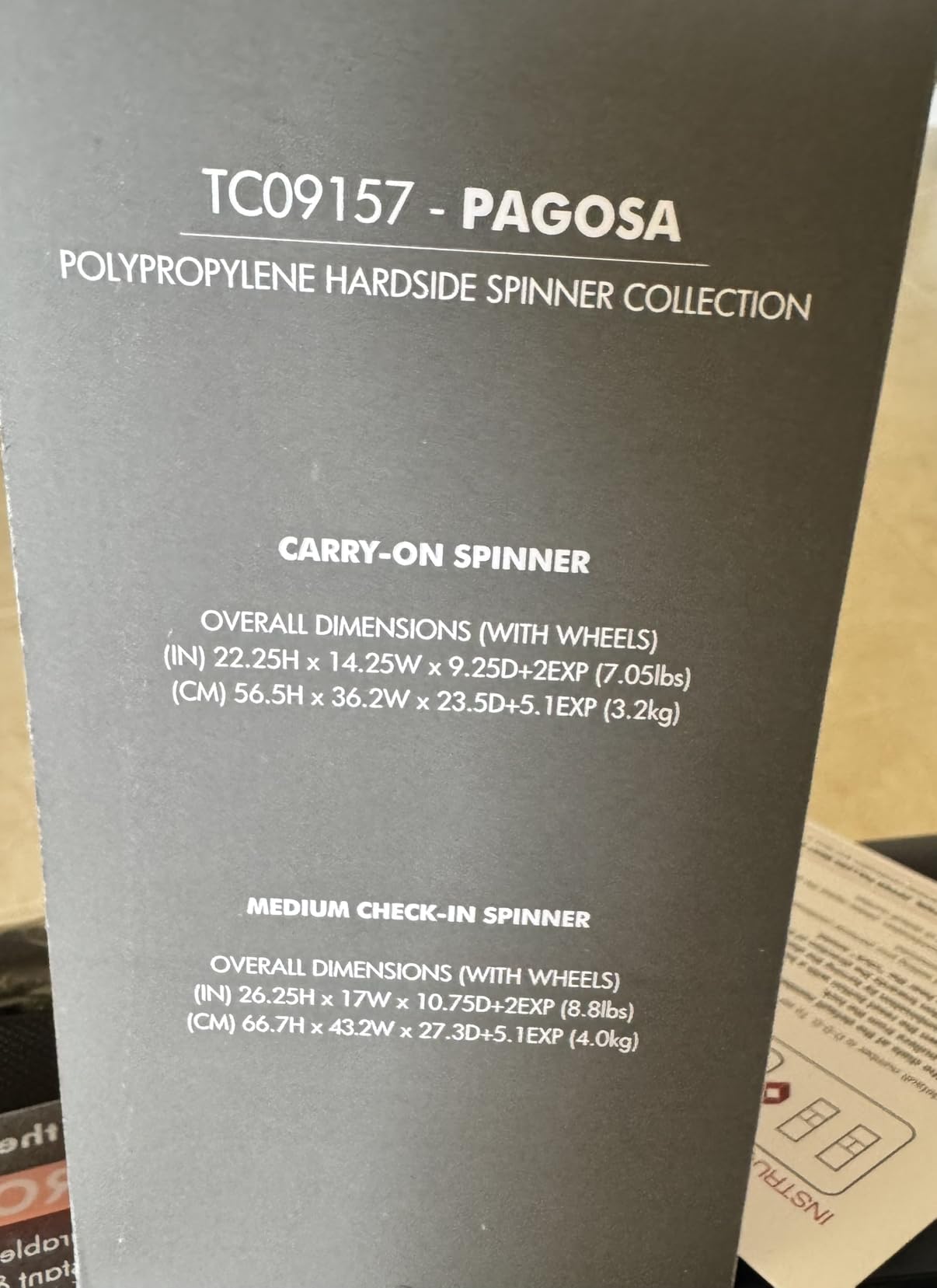 Pagosa Hardshell Expandable Luggage with Spinner Wheels, Black, 2-Piece Set (22/27) customer photo 1