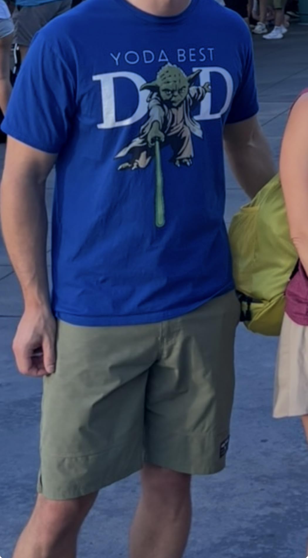 Star Wars Yoda Lightsaber Best Dad Father's Day T-Shirt customer photo 1