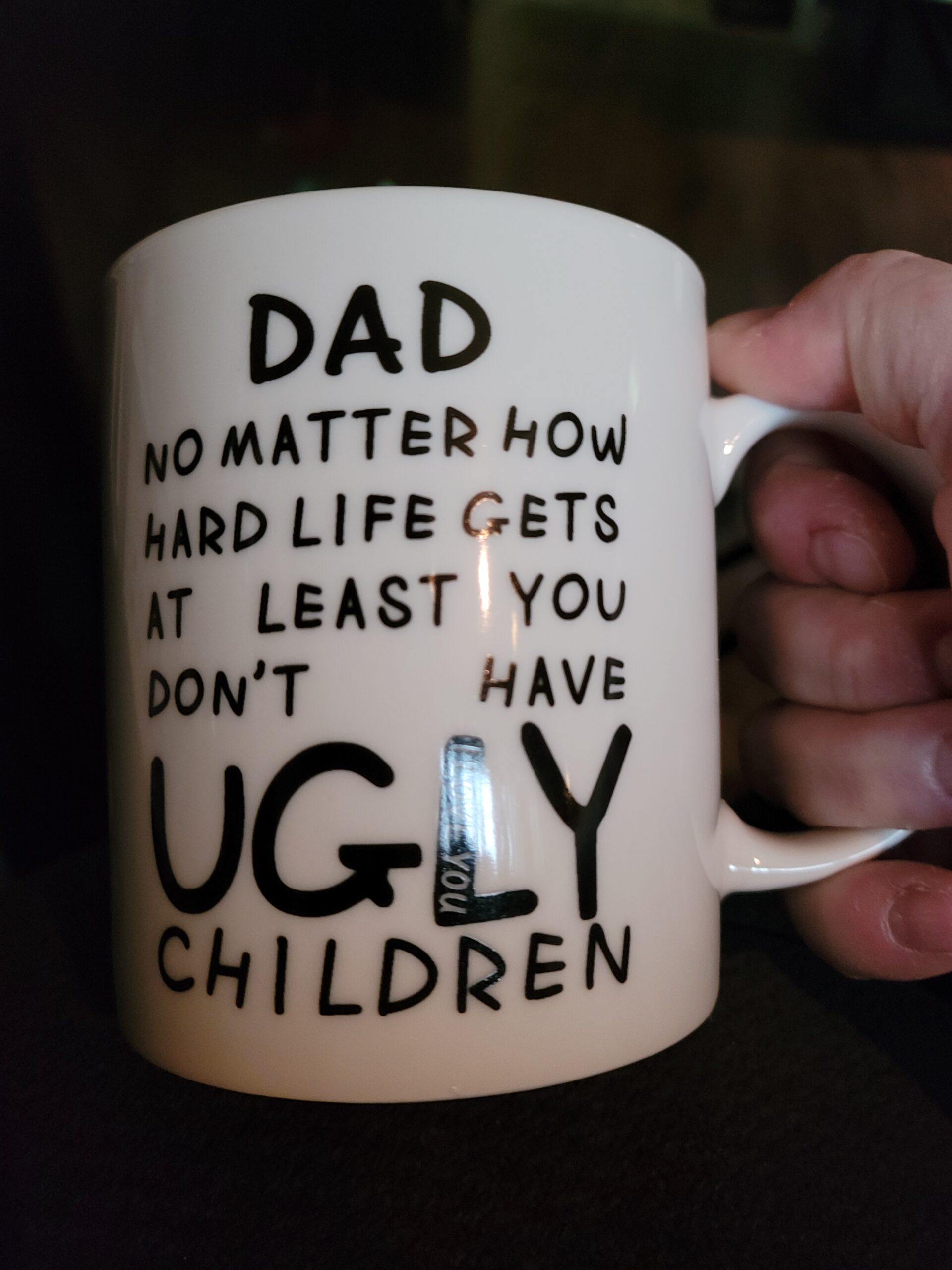 Fathers Day Dad Gifts from Daughter Son - 11oz Funny Coffee Mug for Dad Husband from Wife Kids customer photo 1