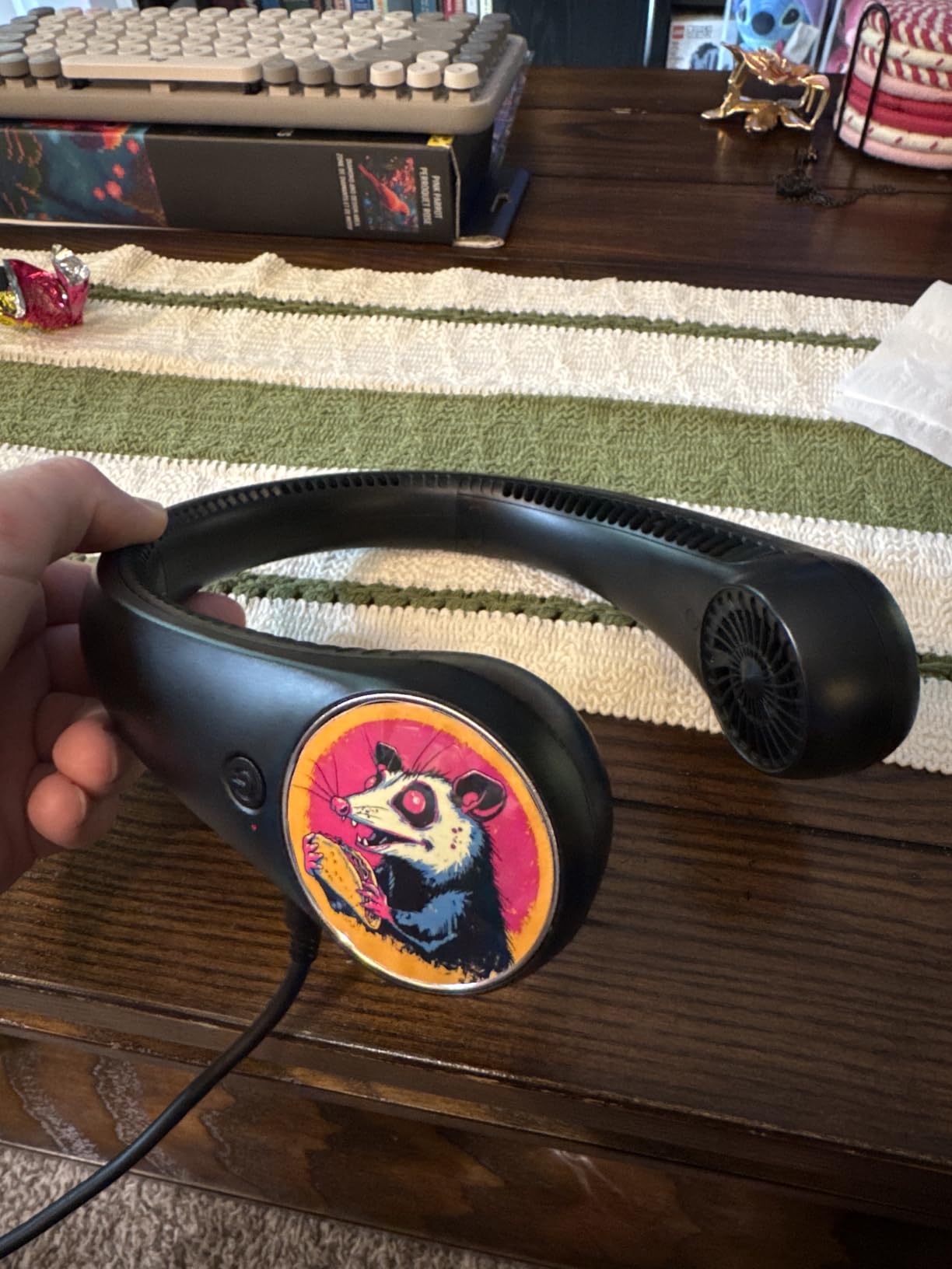 Portable Neck Fan, Hands Free Bladeless, 360 Degree Cooling Personal Fan, Wearable Quiet Fan customer photo 1
