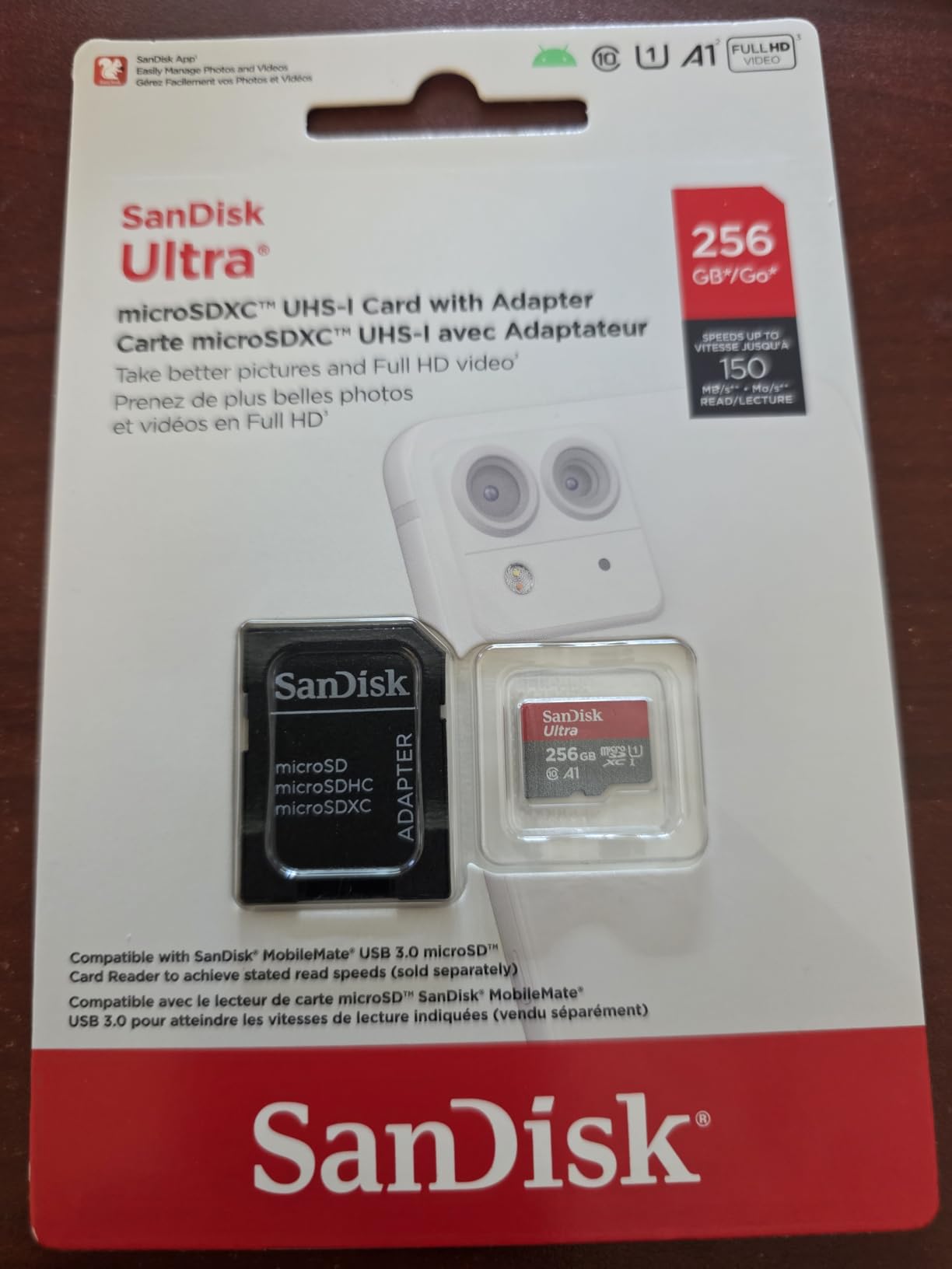 SANDISK 256GB Ultra microSD Card + Adapter, Up to 150MB/s Read Speeds customer photo 1