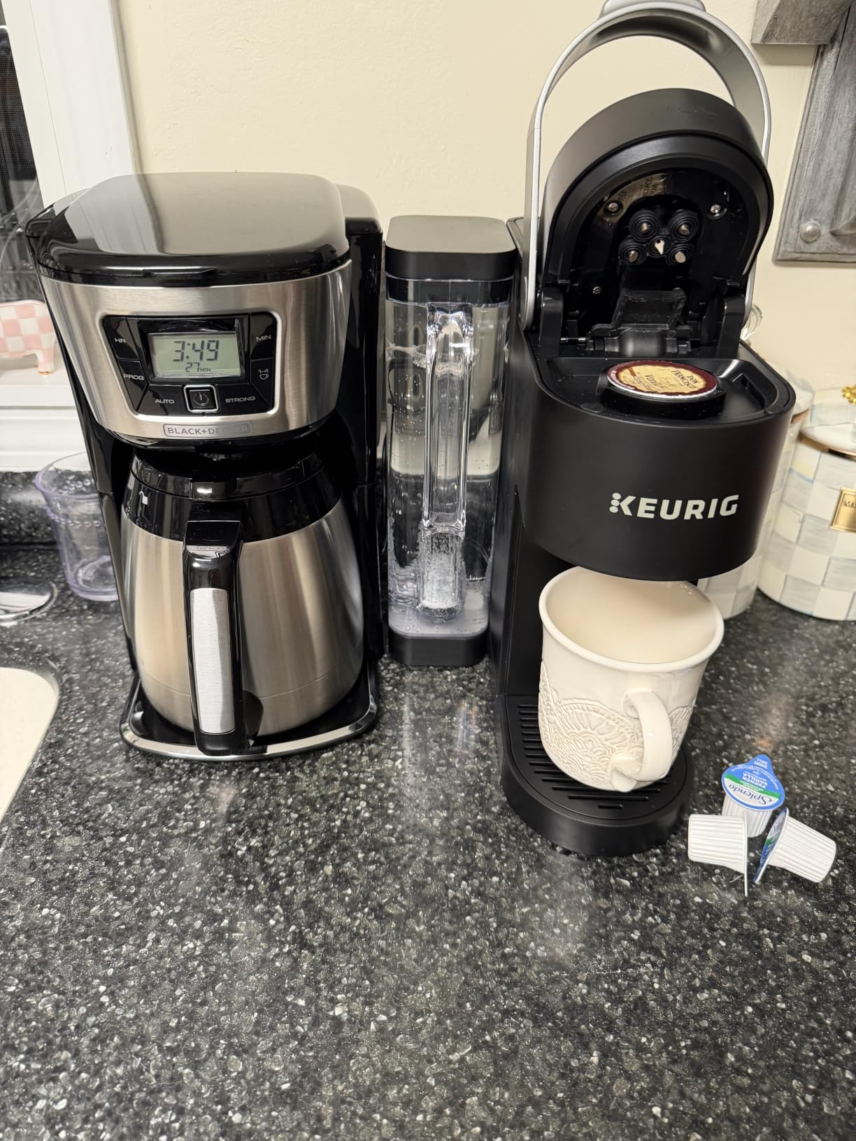 BLACK+DECKER 12 Cup Thermal Programmable Coffee Maker with Brew Strength and VORTEX Technology, Black/Steel, CM2046S customer photo 2