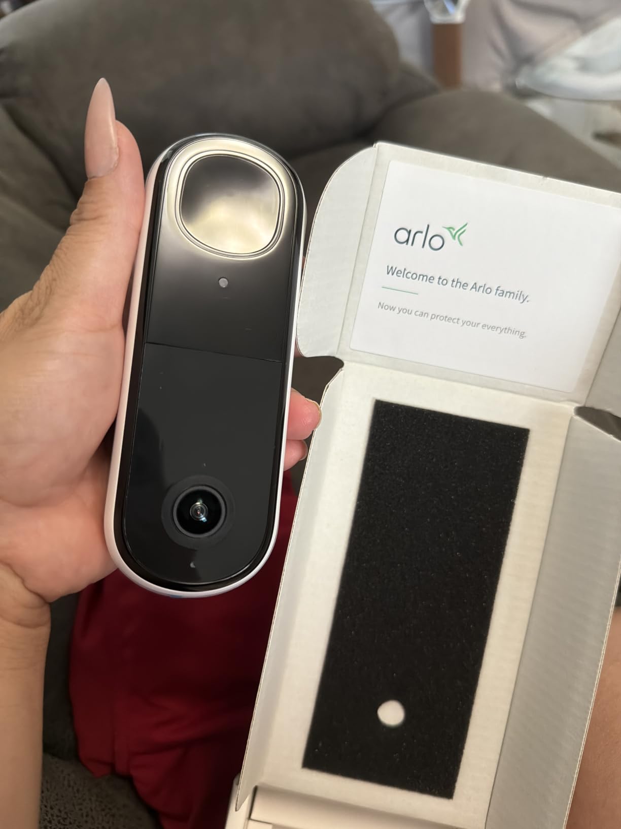 Arlo Video Doorbell 2K (2nd Gen, Latest Release), Wireless or Wired, Package Detection, Person & Vehicle Recognition, 1-Month Secure Plan, 2-Way Audio, Night Vision, Head to Toe Video View customer photo 2