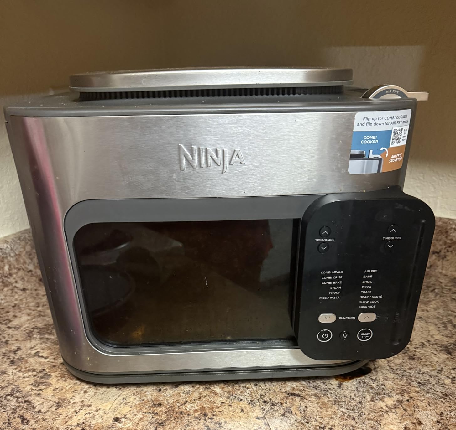 Ninja Combi All-in-One Multicooker, Oven, & Air Fryer, Complete Meals in 15 Mins, 14-in-1 Functions, Stainless Steel, SFP701 customer photo 1