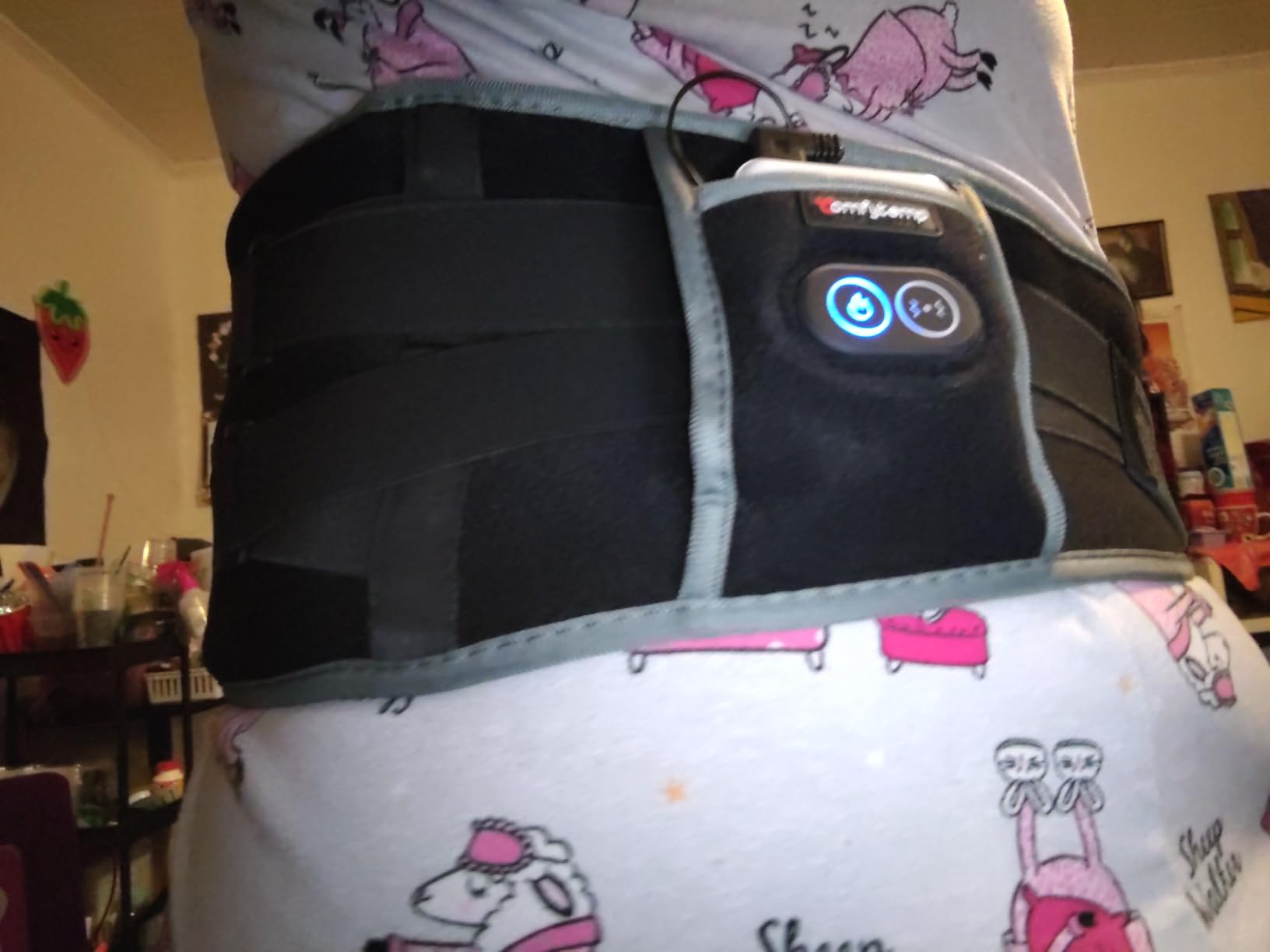 Comfytemp Cordless Heating Pad with Massager for Back - FSA Eligible Portable Lower Back Massager Rechargeable customer photo 1