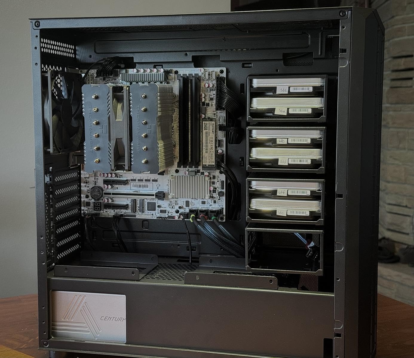 DARKROCK Classico Storage Master ATX NAS Computer Case with 4x120mm Fans customer photo 2